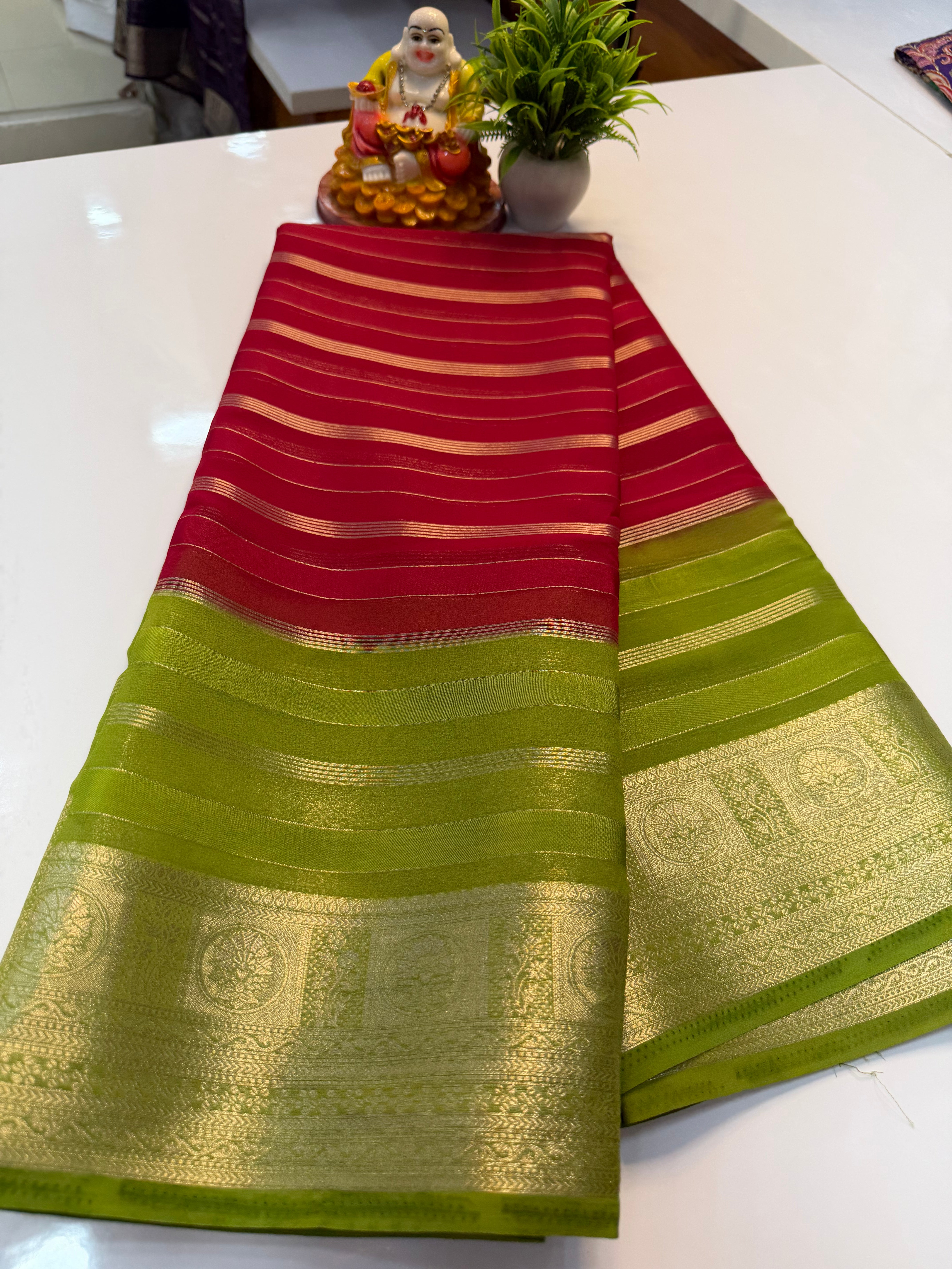 Premium Chiffon Saree with 2D Colour | Padmavathi Silks and Sarees