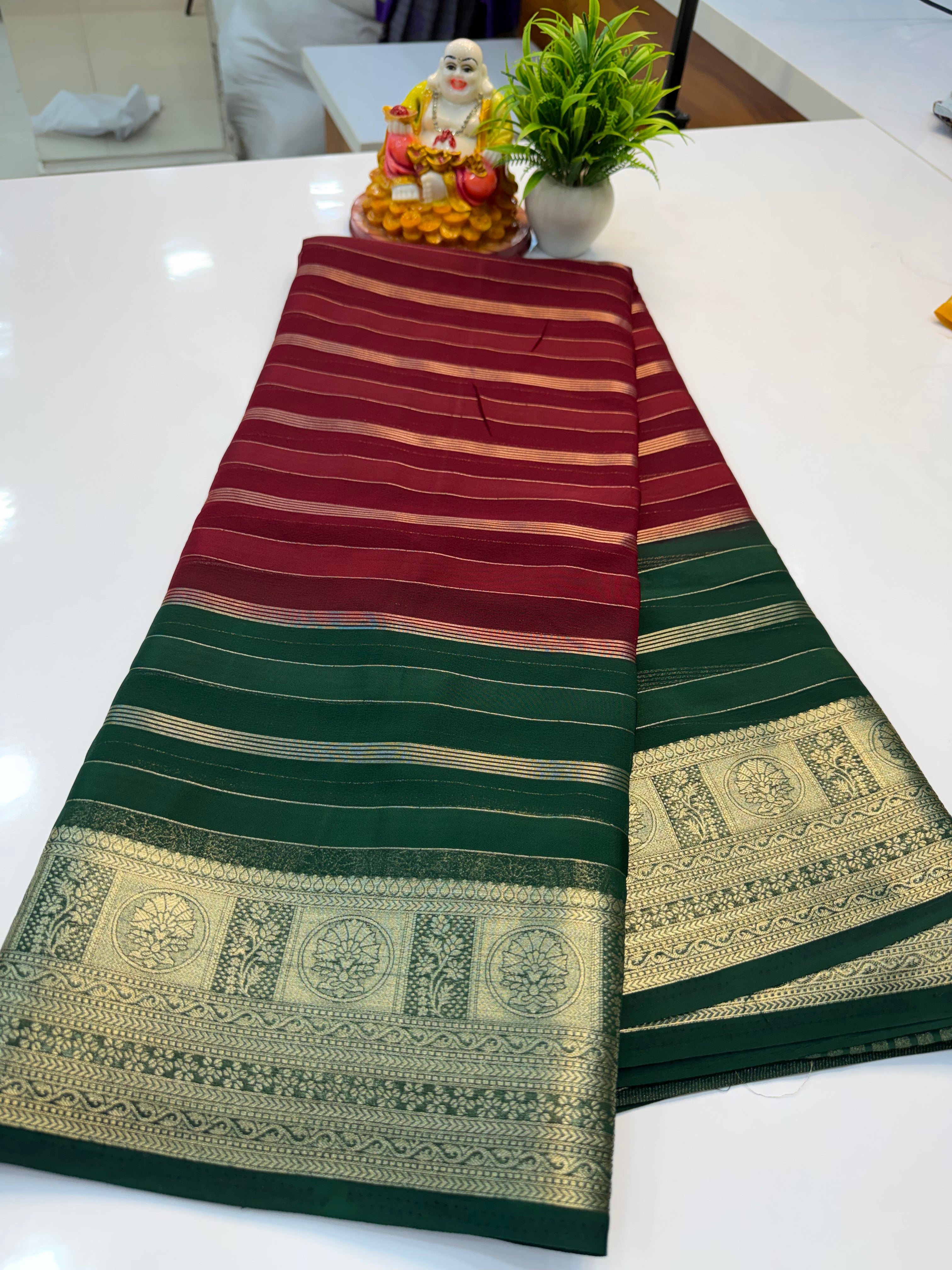 Premium Chiffon Saree with 2D Colour | Padmavathi Silks and Sarees