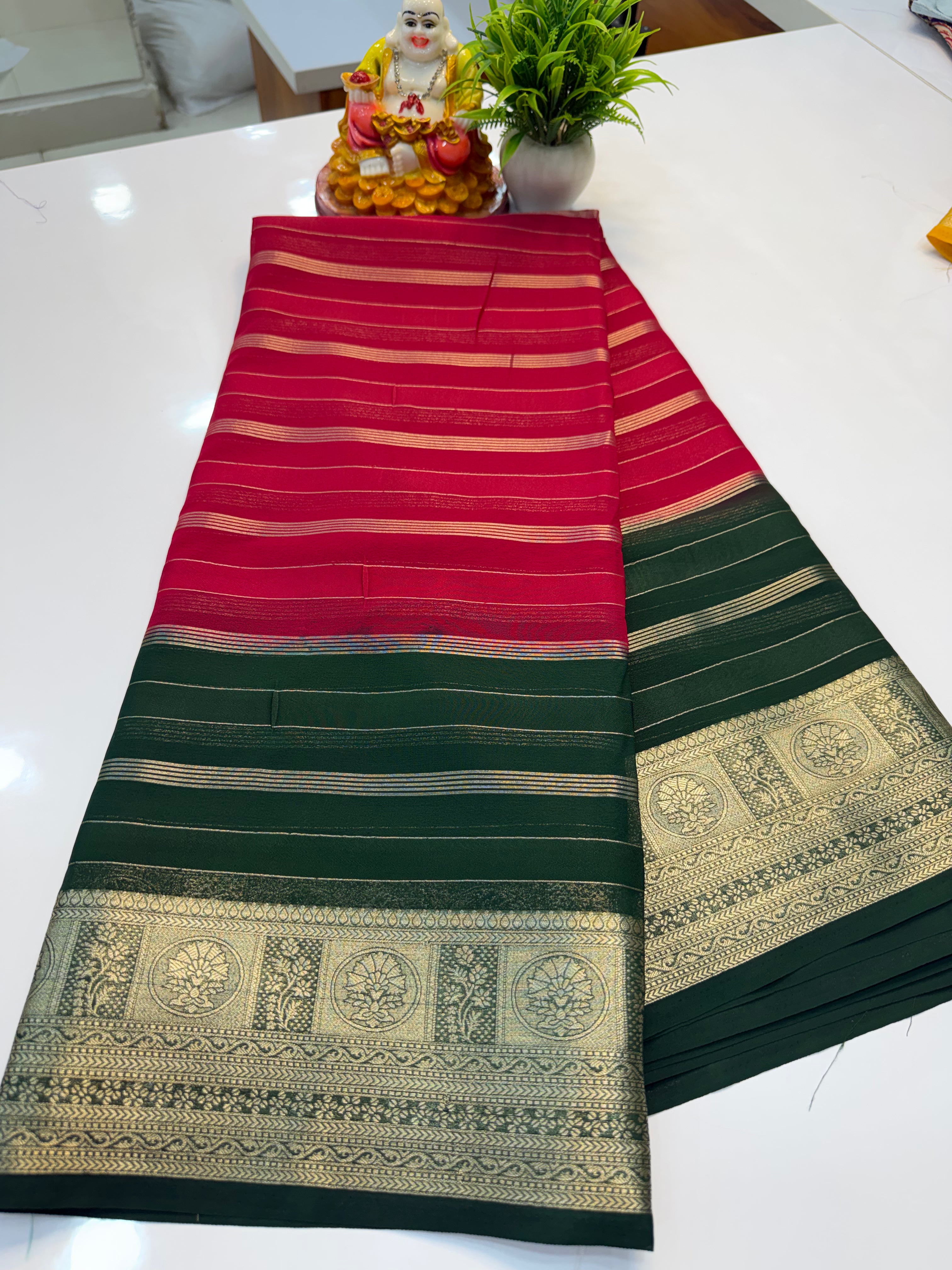 Premium Chiffon Saree with 2D Colour | Padmavathi Silks and Sarees