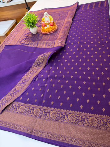 Premium viscose saree with buttas with rich pallu | Padmavathi Silks and Sarees