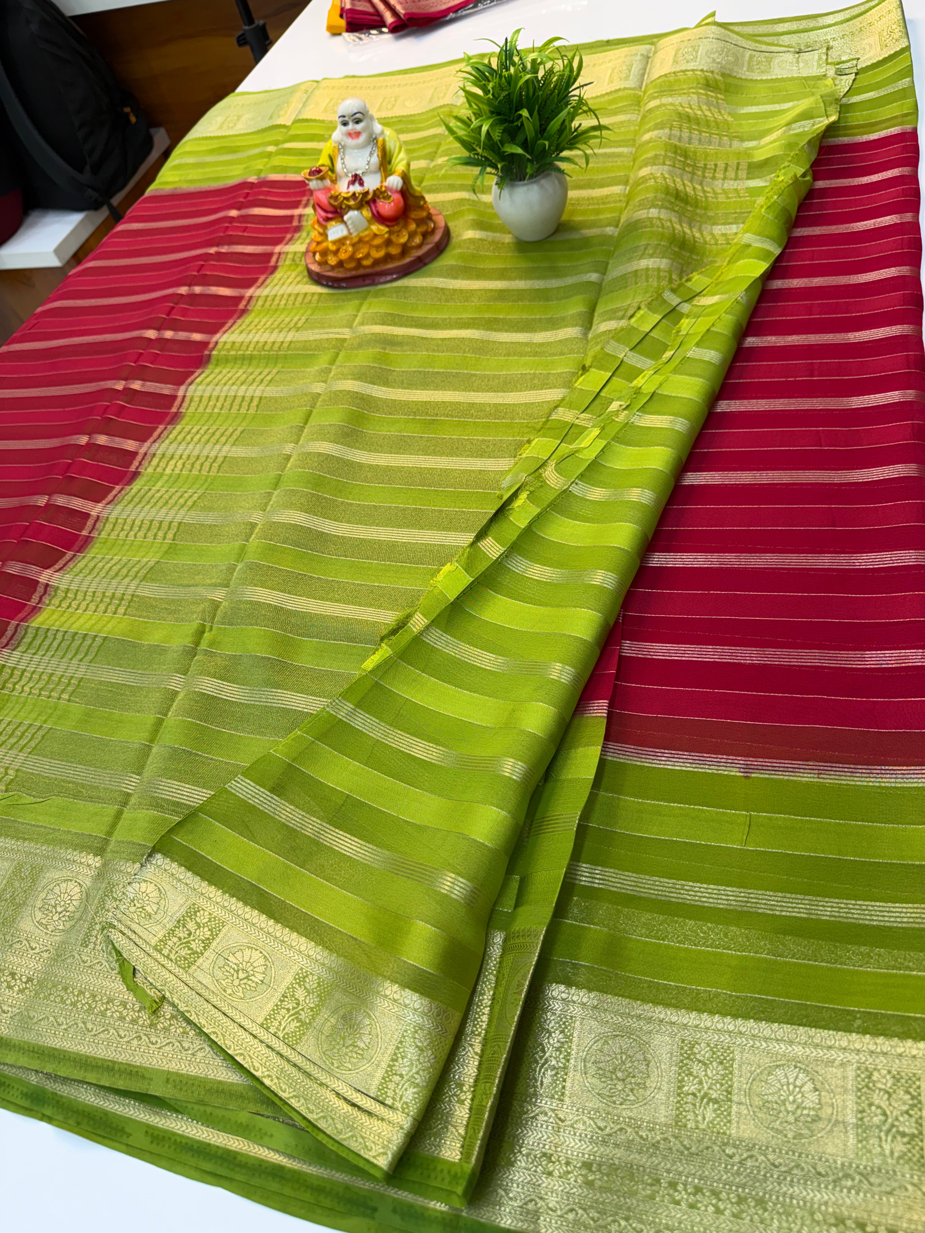 Premium Chiffon Saree with 2D Colour | Padmavathi Silks and Sarees