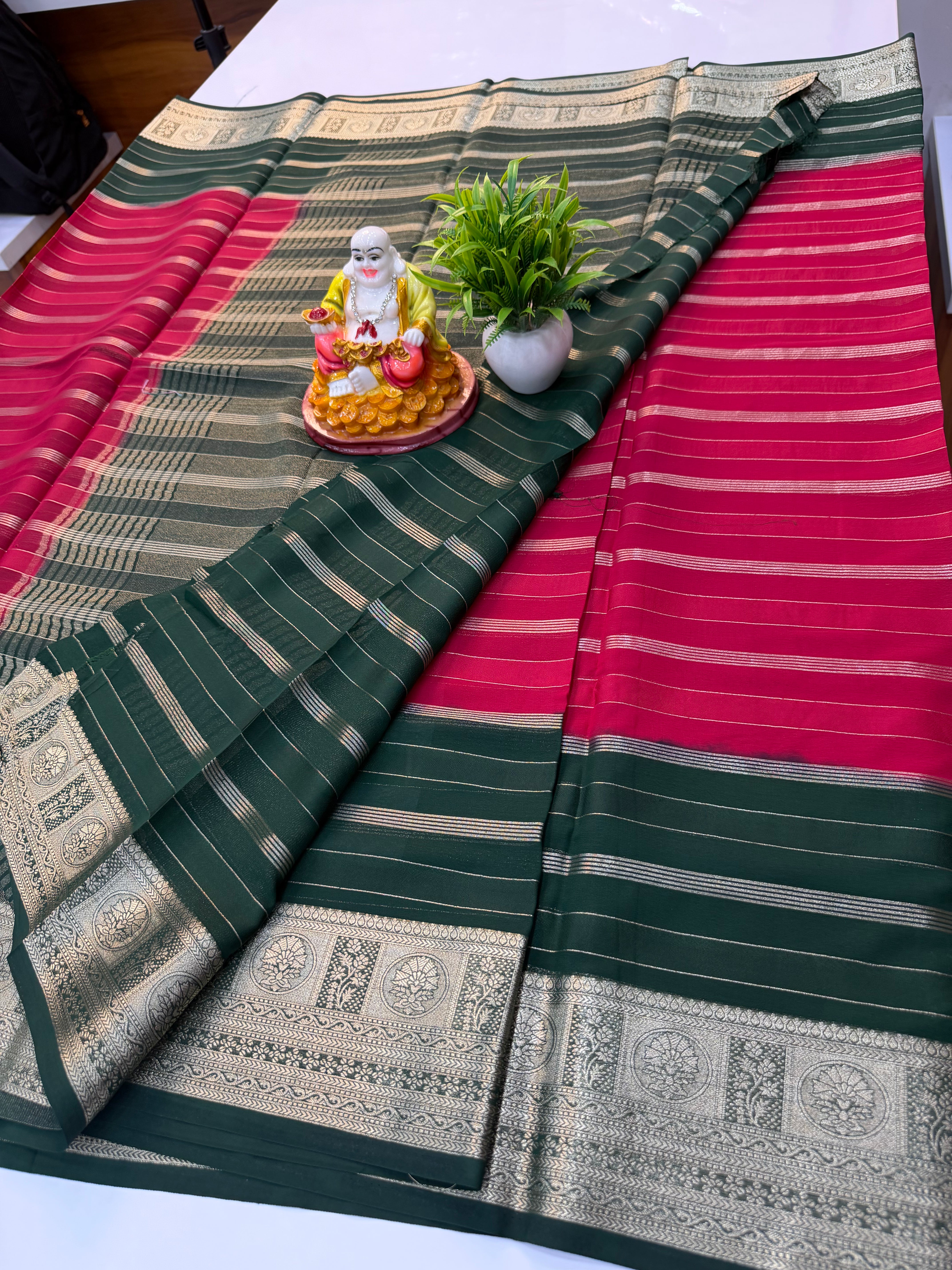 Premium Chiffon Saree with 2D Colour | Padmavathi Silks and Sarees