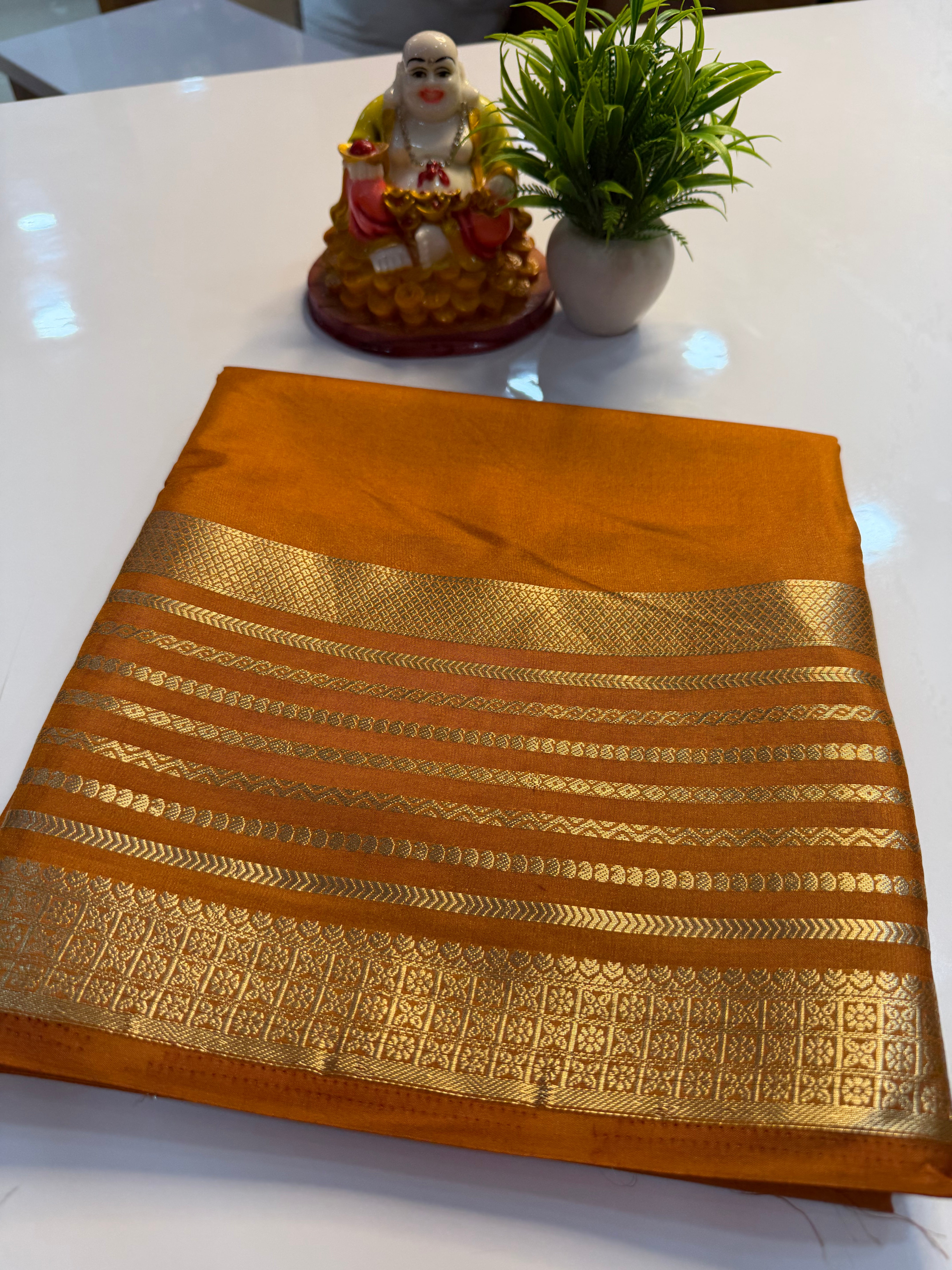 Mysore Crepe Silk Saree with Beautiful Border