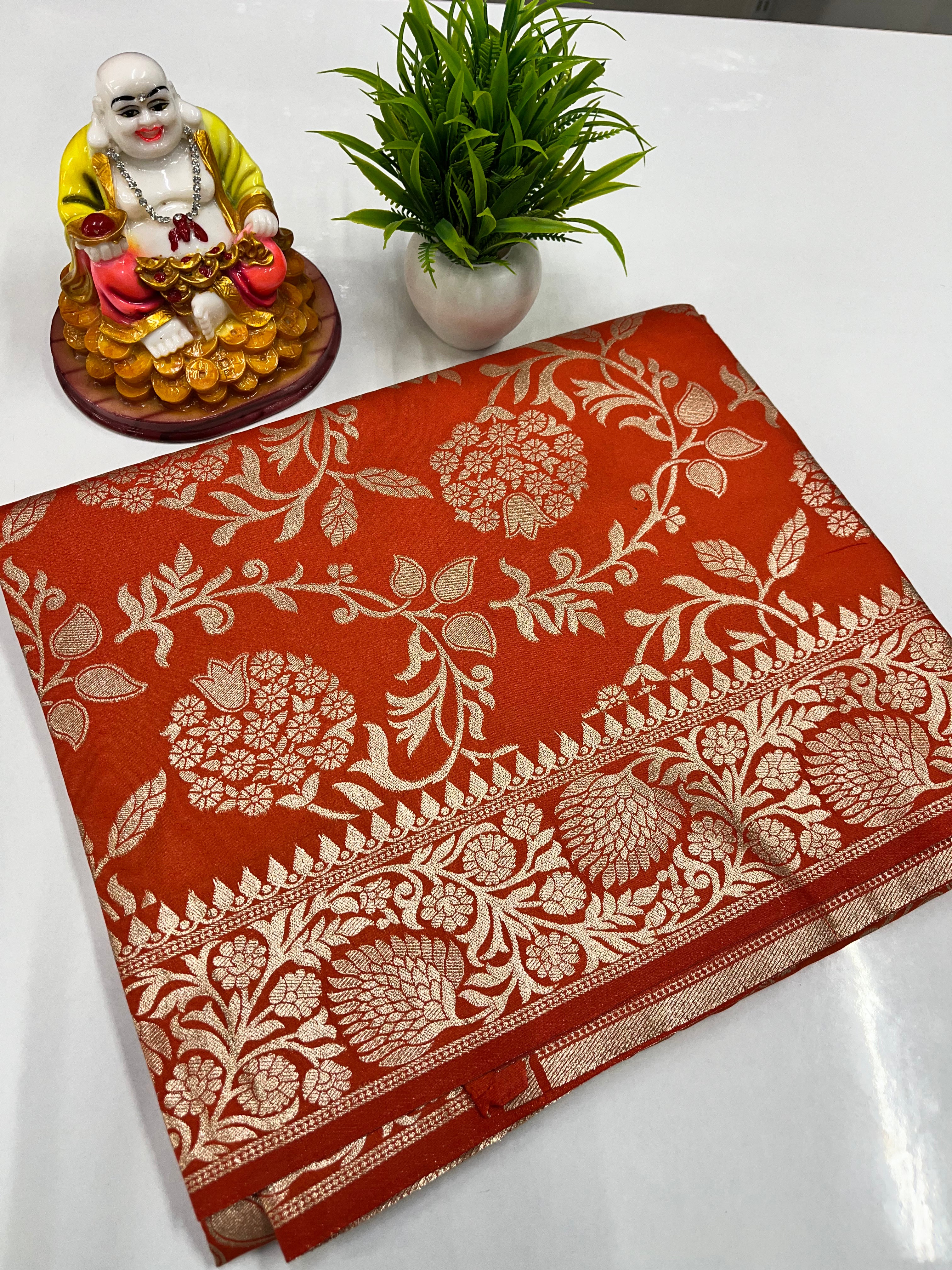 Meenakari Design Saree with Beautiful Colors – Padmavathi Silks & Sarees