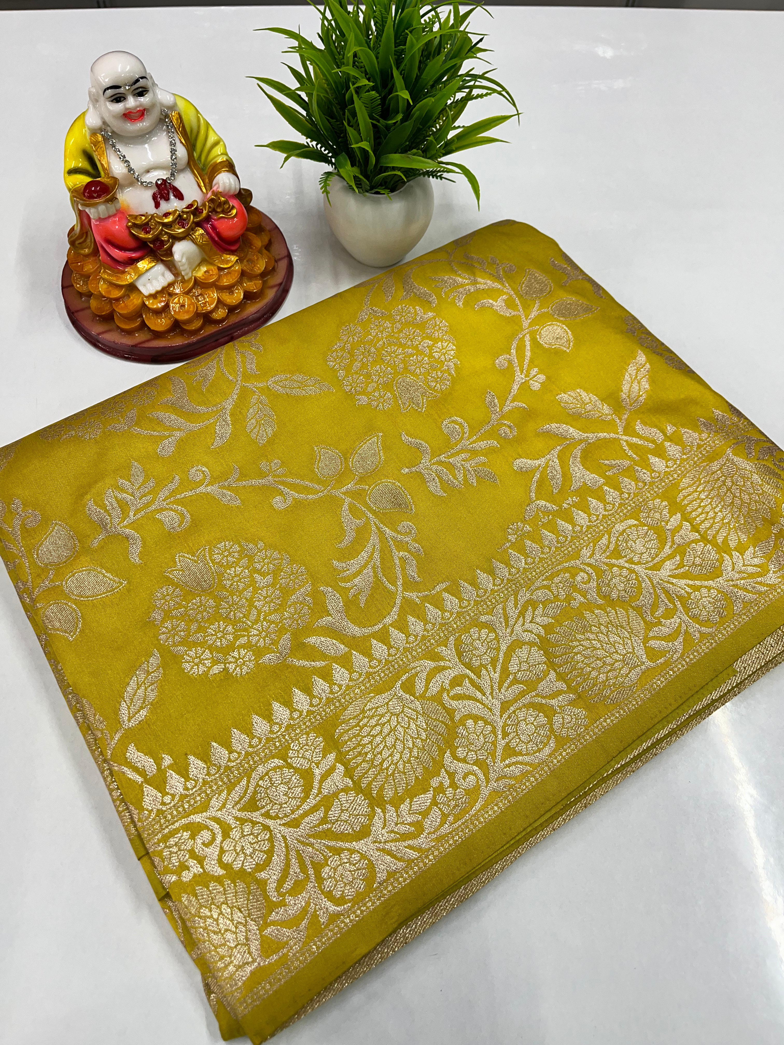 Meenakari Design Saree with Beautiful Colors – Padmavathi Silks & Sarees