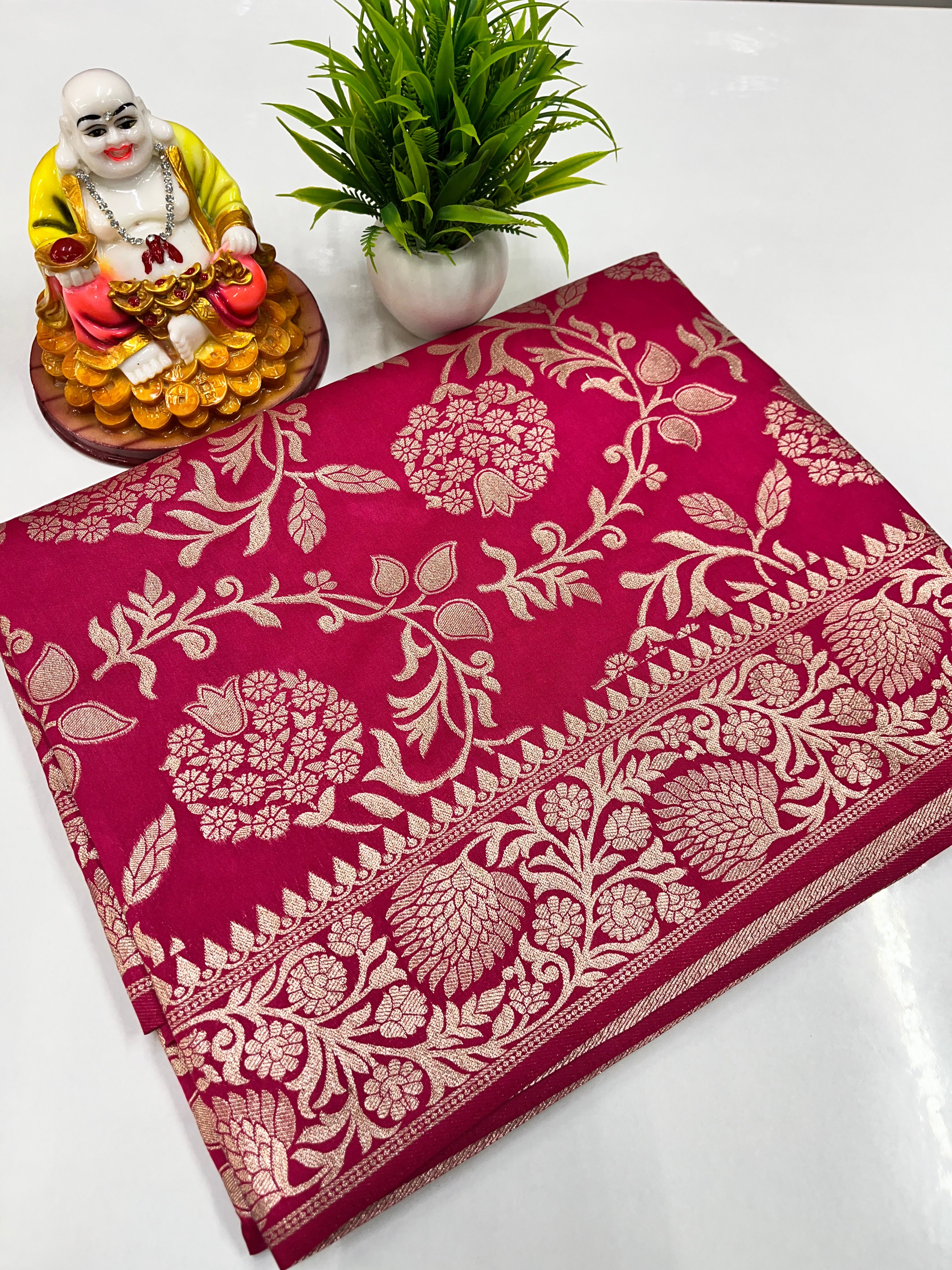 Meenakari Design Saree with Beautiful Colors – Padmavathi Silks & Sarees
