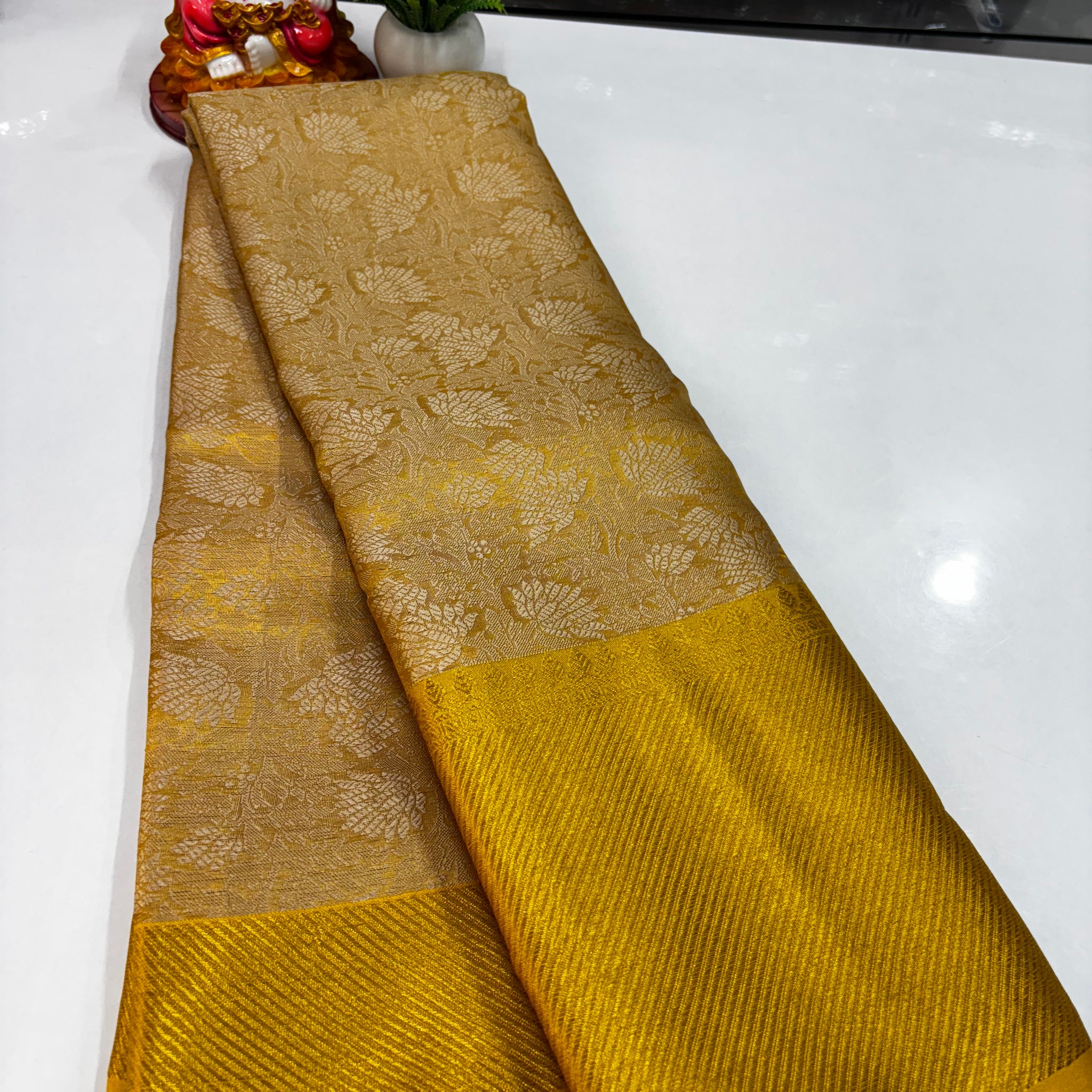 Beautiful Golden Tissue Saree by Padmavathi Silks and Sarees