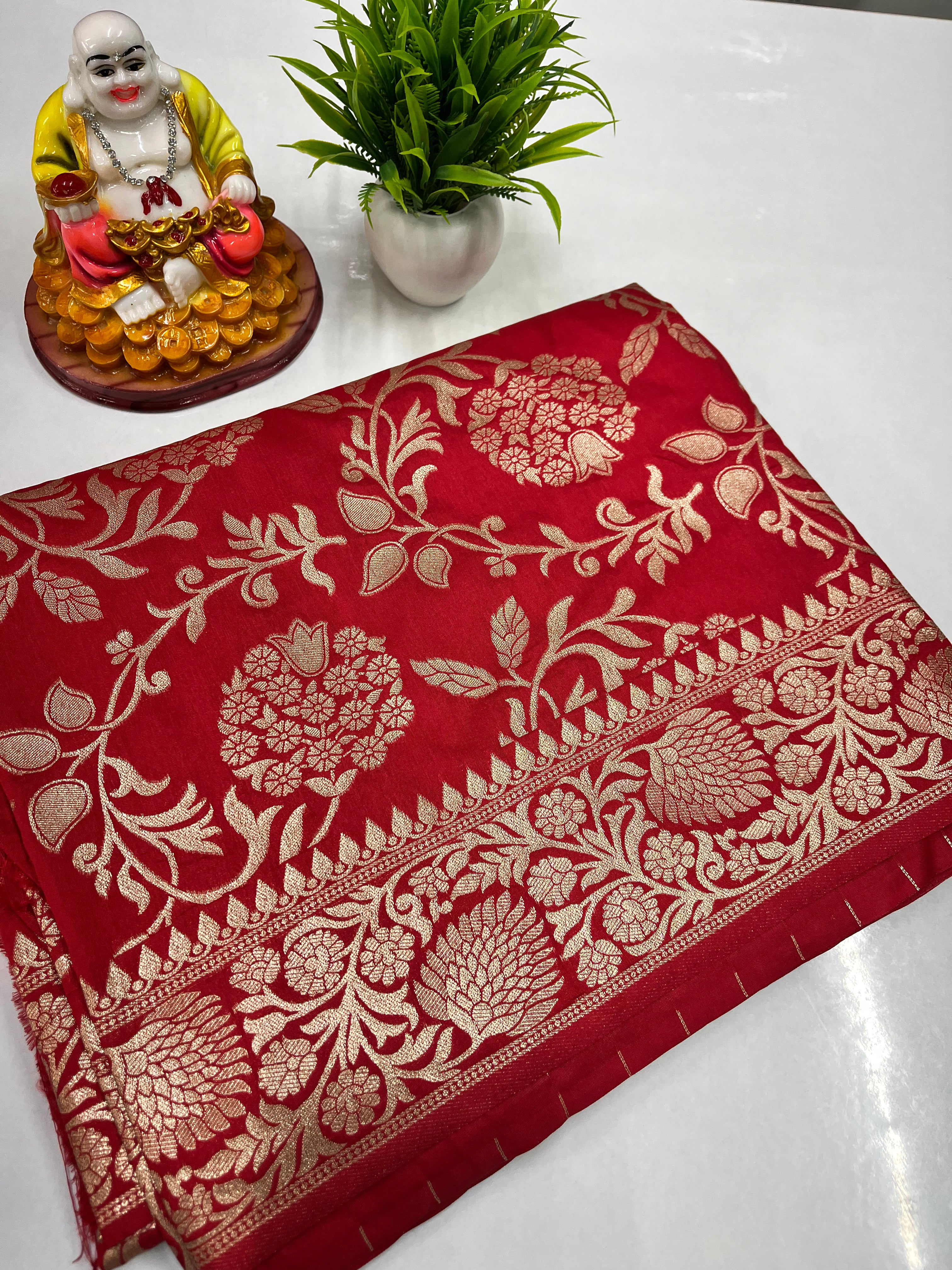 Meenakari Design Saree with Beautiful Colors – Padmavathi Silks & Sarees