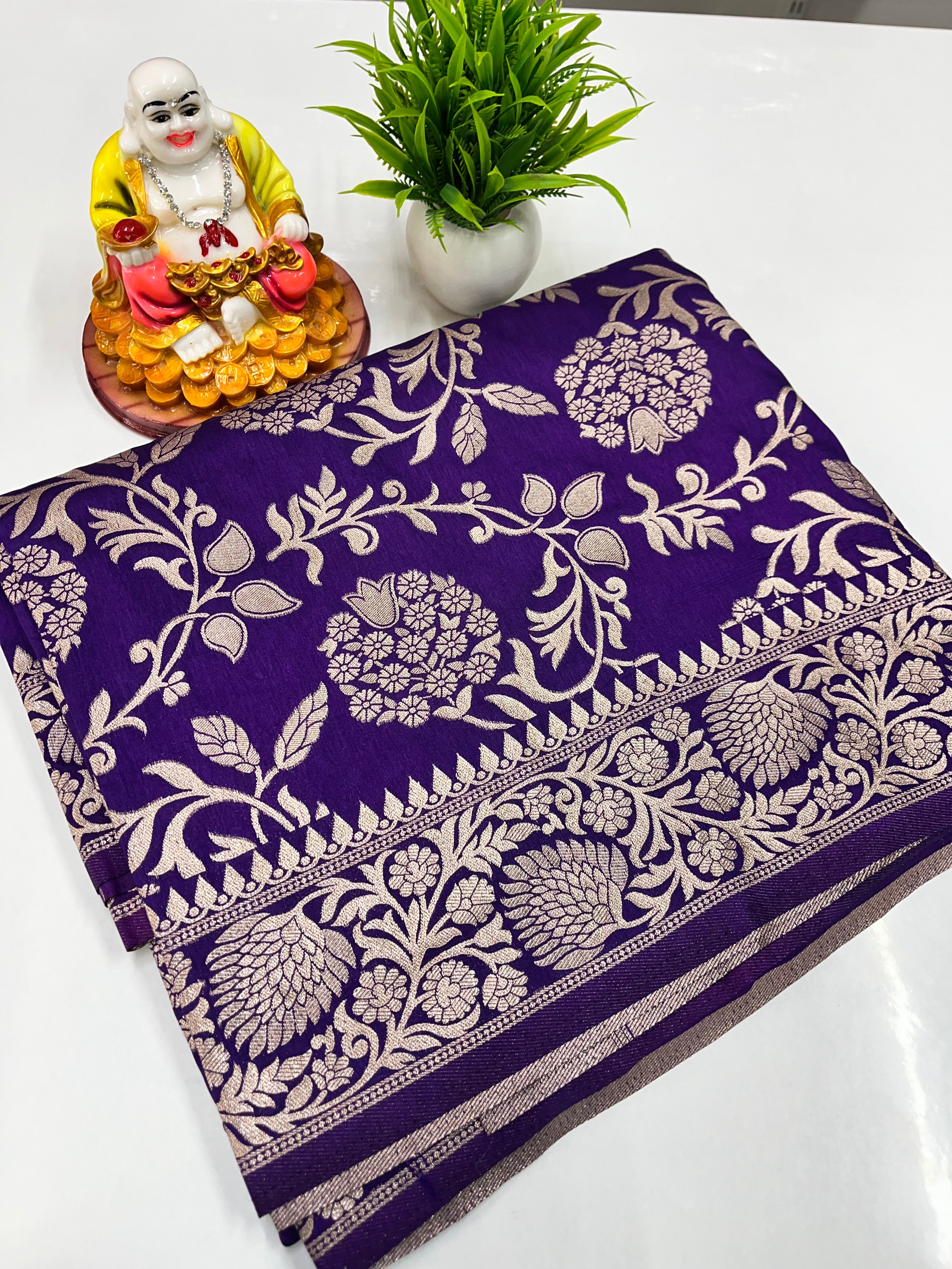 Meenakari Design Saree with Beautiful Colors – Padmavathi Silks & Sarees