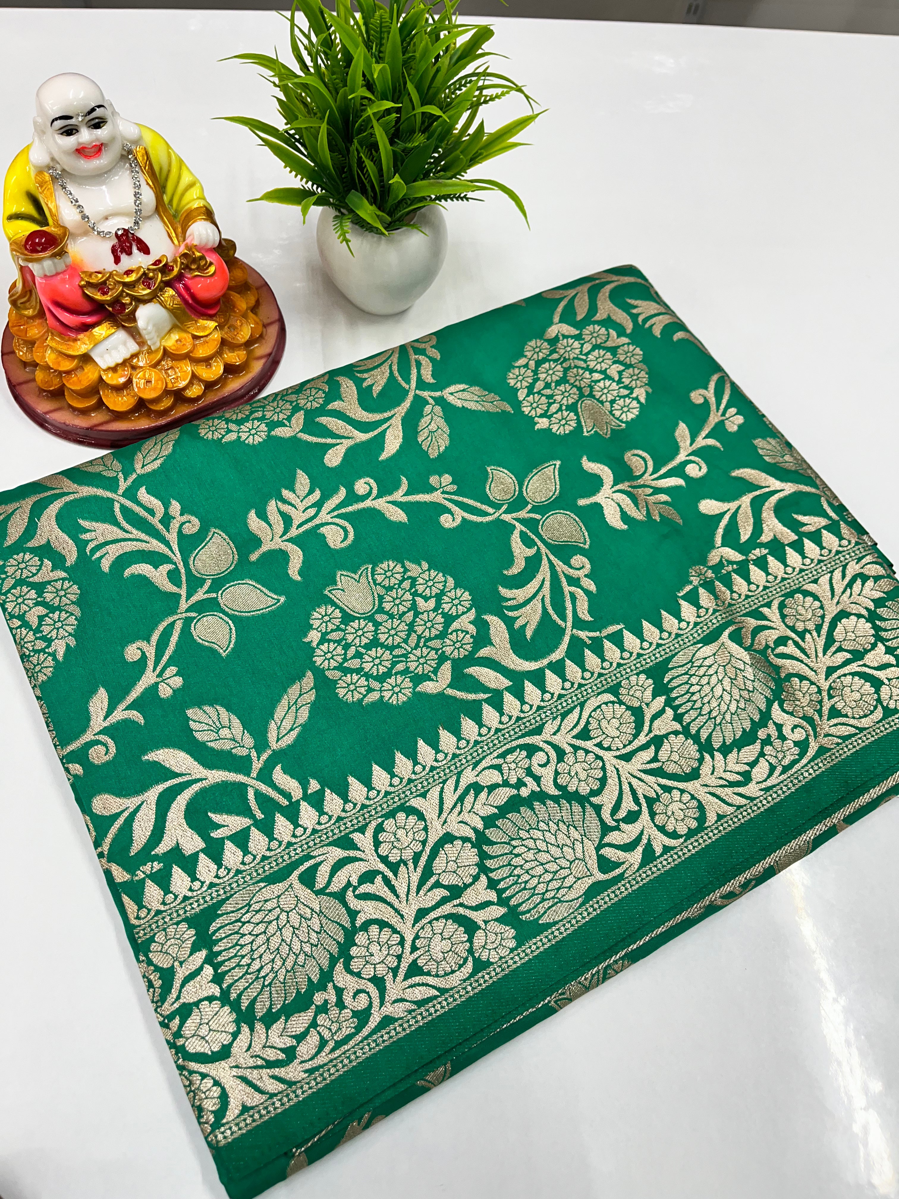 Meenakari Design Saree with Beautiful Colors – Padmavathi Silks & Sarees