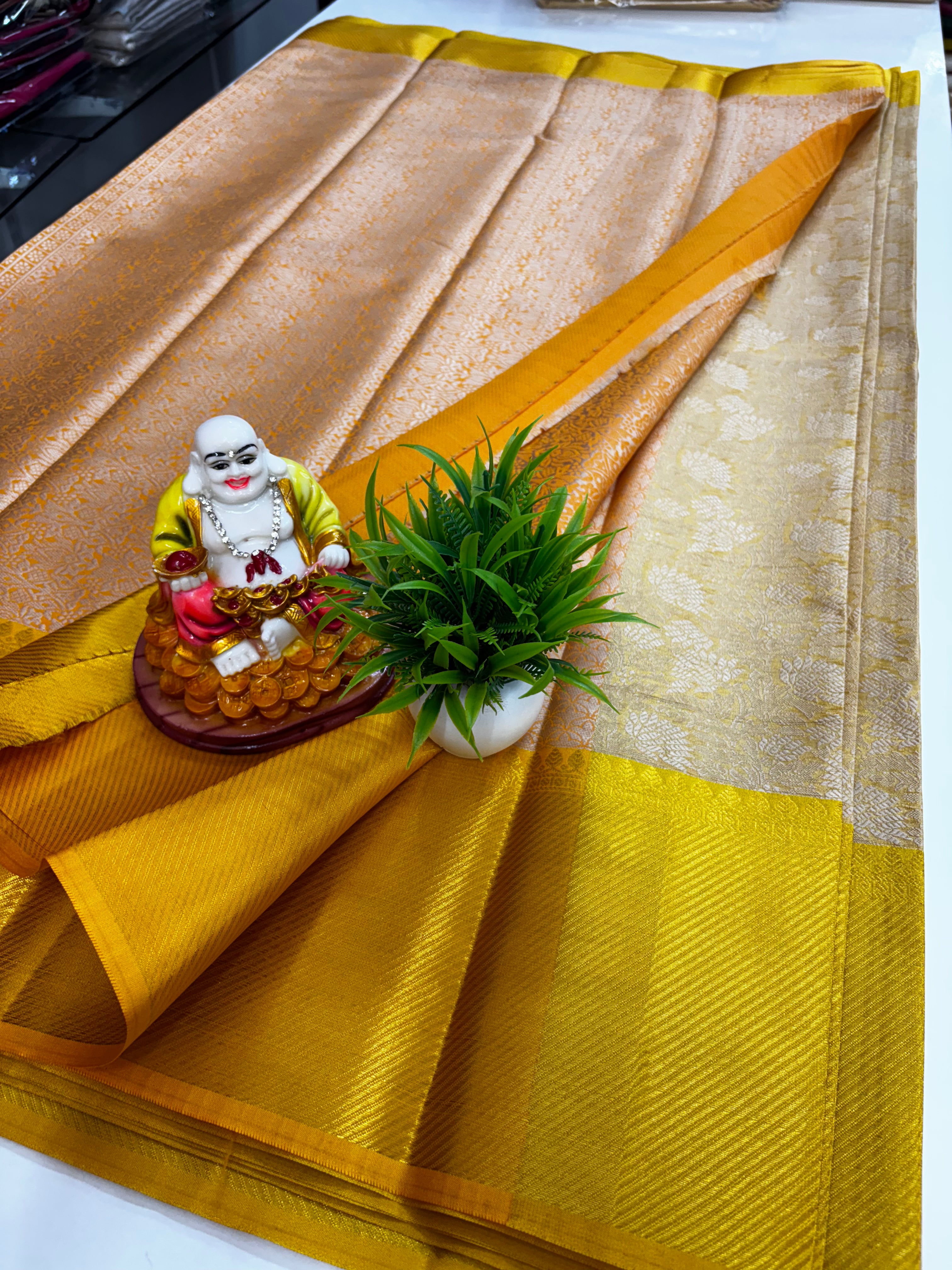 Beautiful Golden Tissue Saree by Padmavathi Silks and Sarees