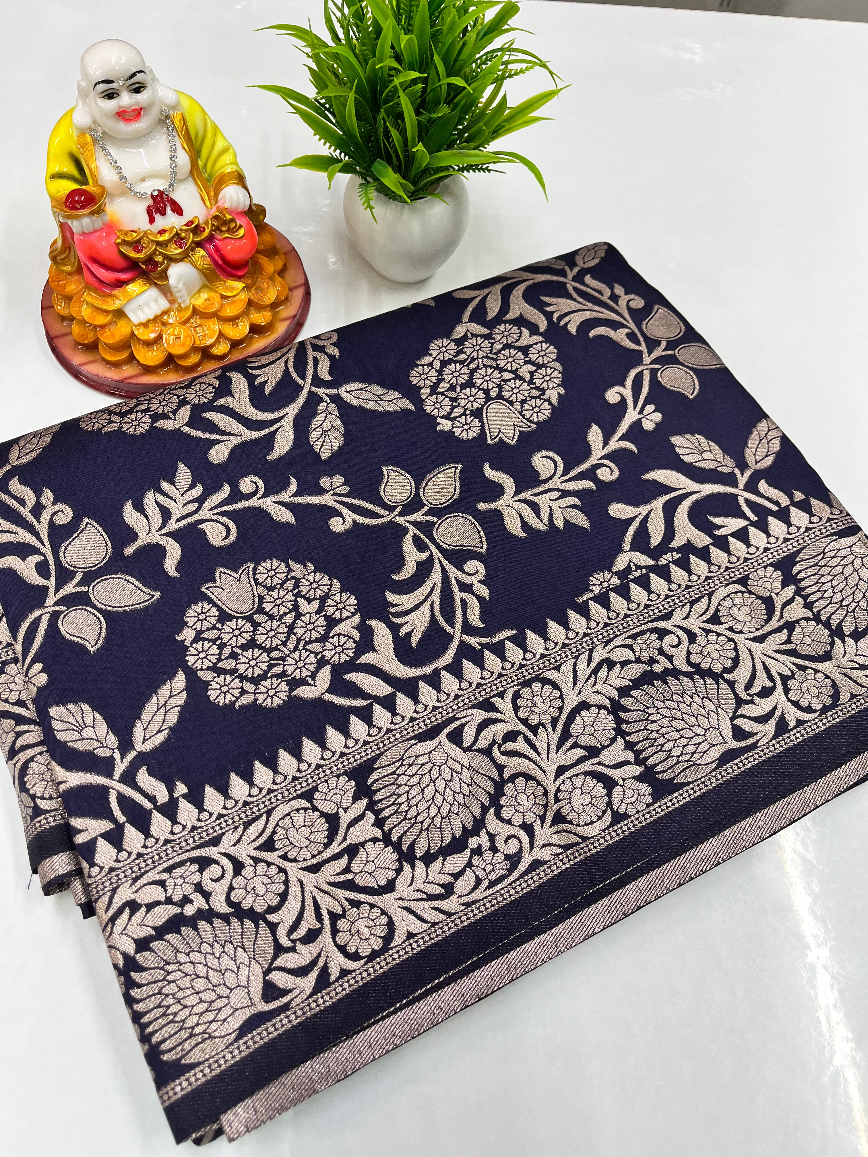 Meenakari Design Saree with Beautiful Colors – Padmavathi Silks & Sarees