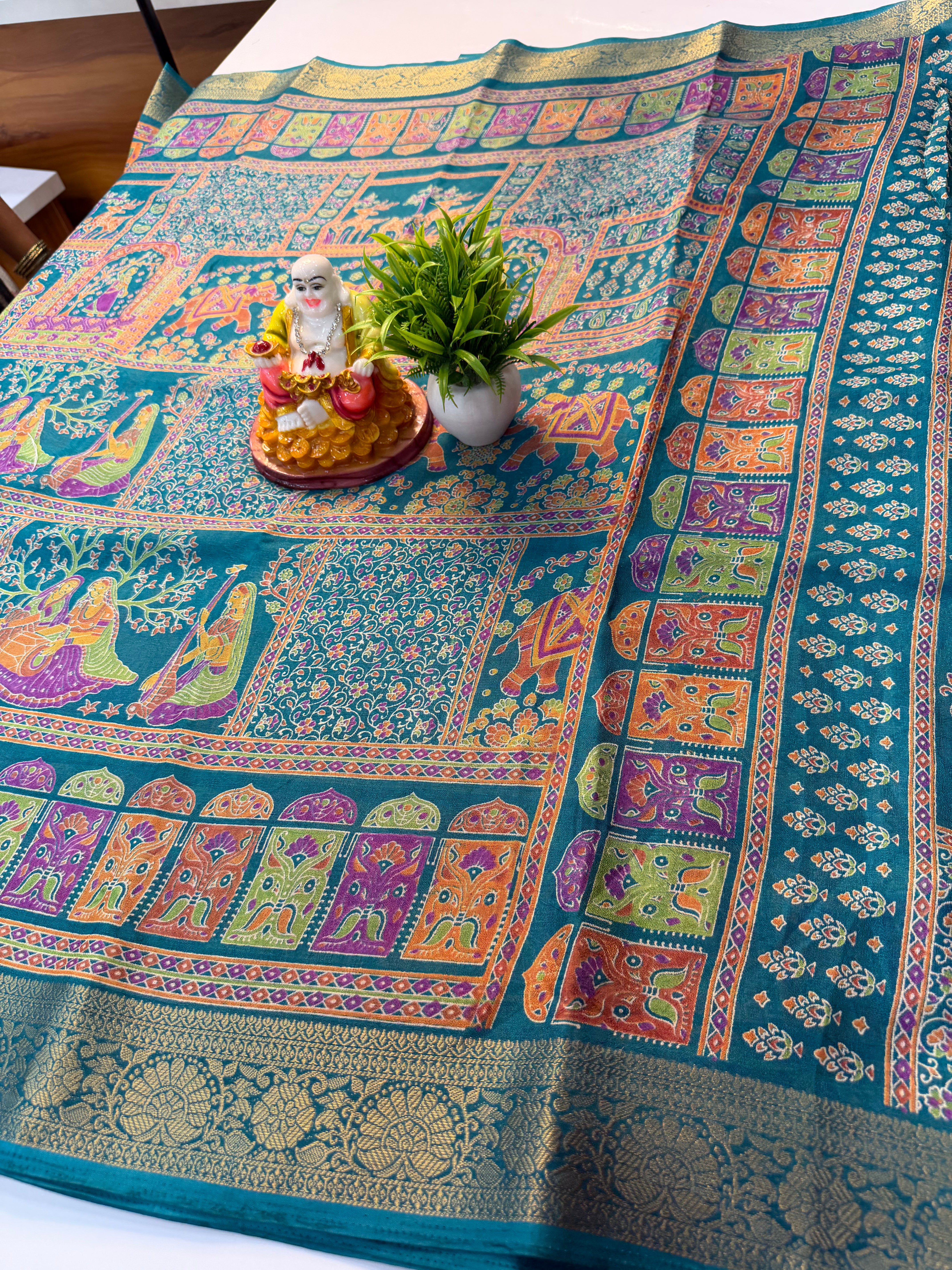 Beautiful Georgette Saree with Pashmina Design