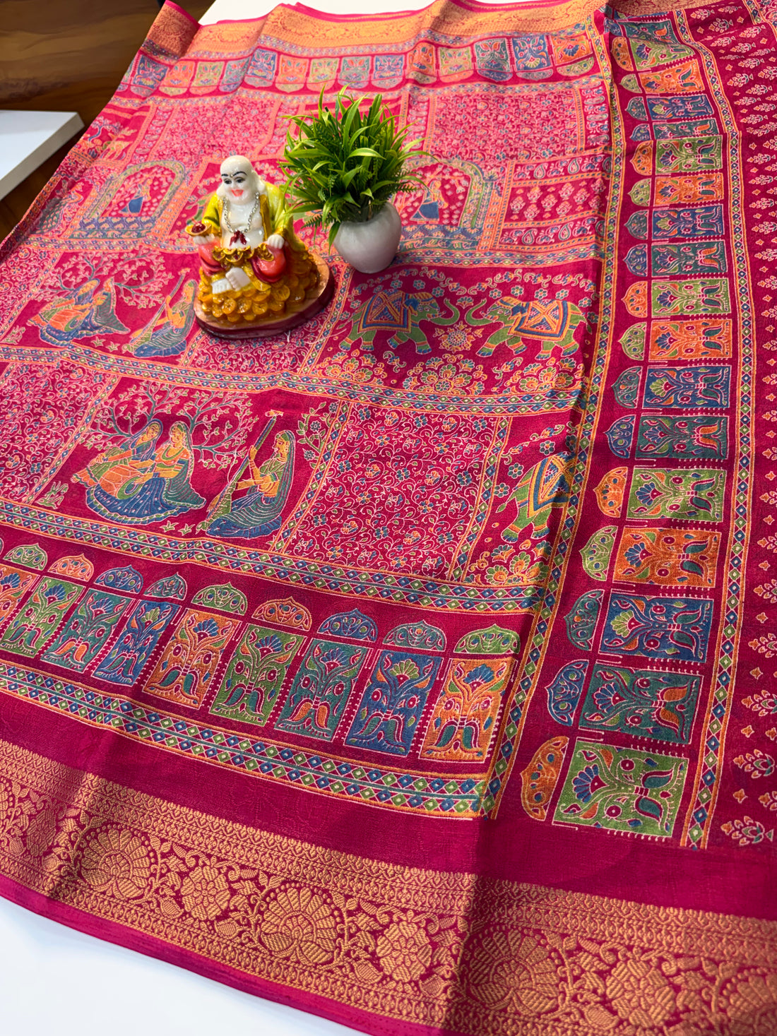 Beautiful Georgette Saree with Pashmina Design