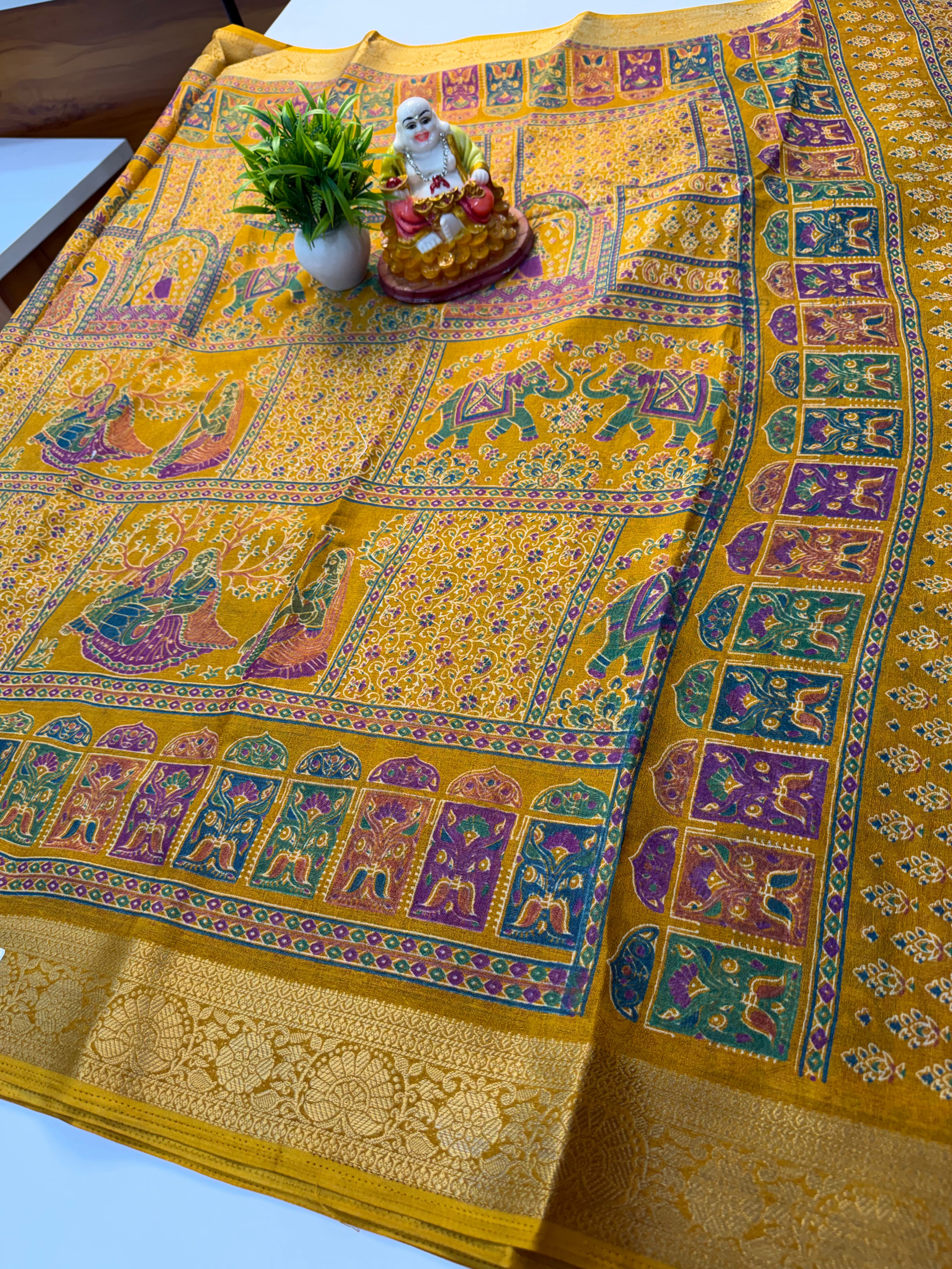 Beautiful Georgette Saree with Pashmina Design