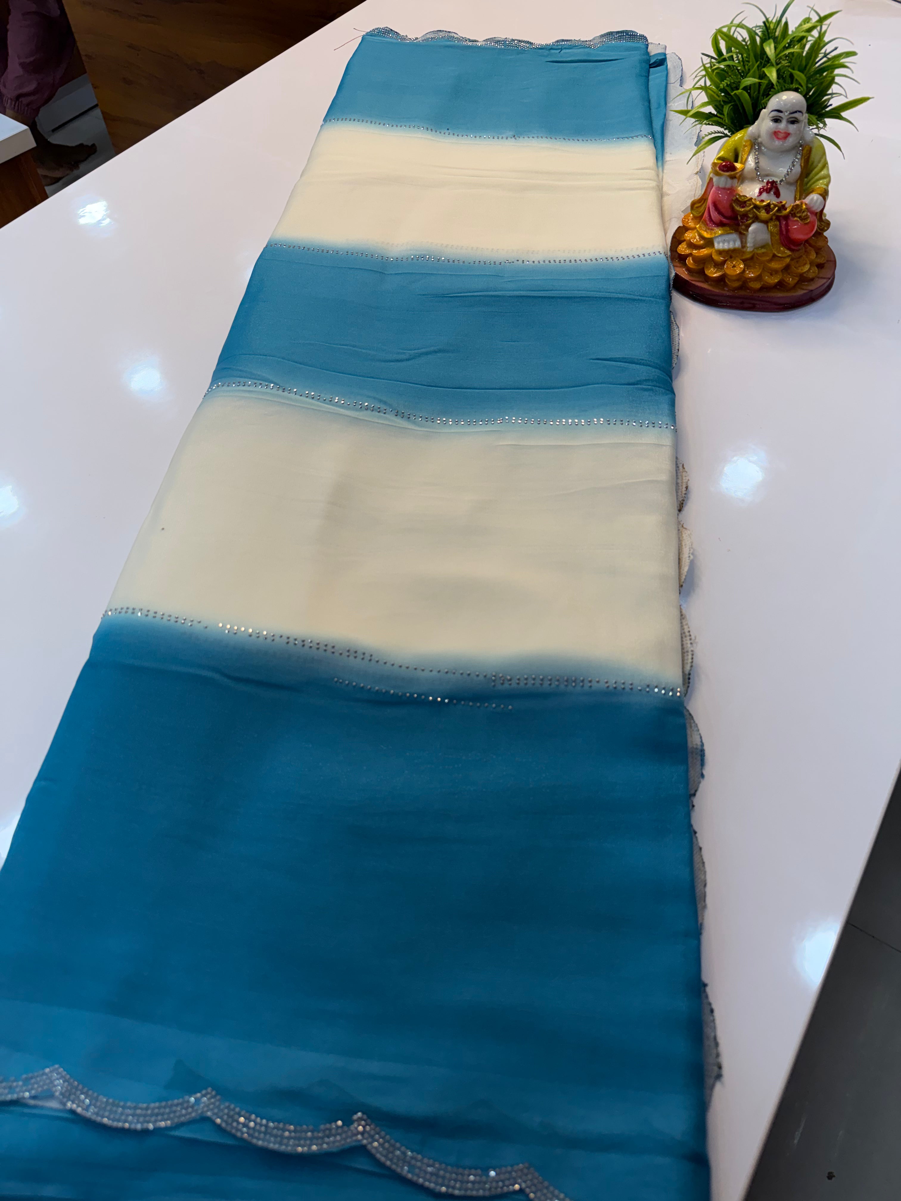 Beautiful Fancy Saree with Dual Shade – By Padmavathi Silks and Sarees