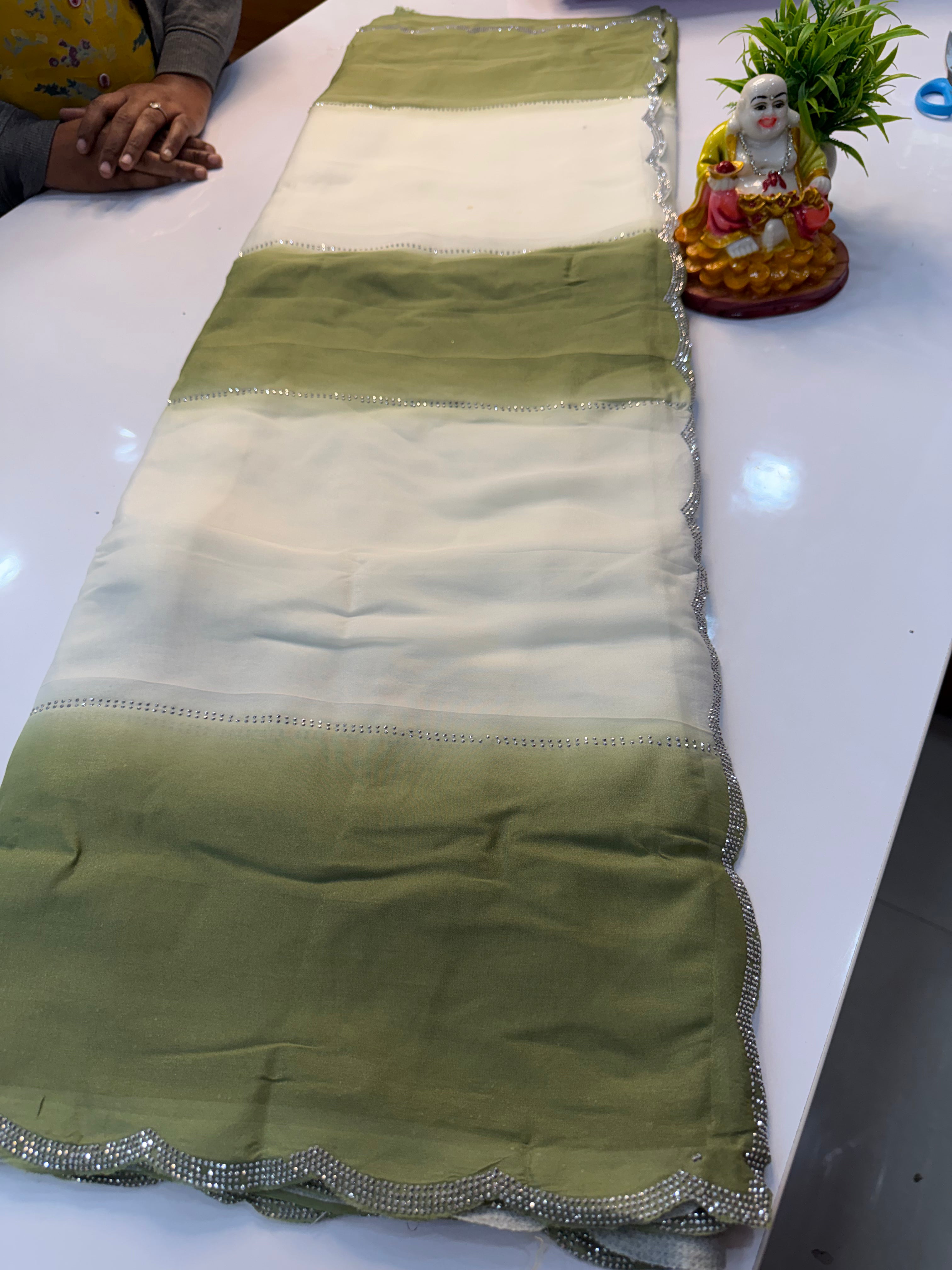 Beautiful Fancy Saree with Dual Shade – By Padmavathi Silks and Sarees