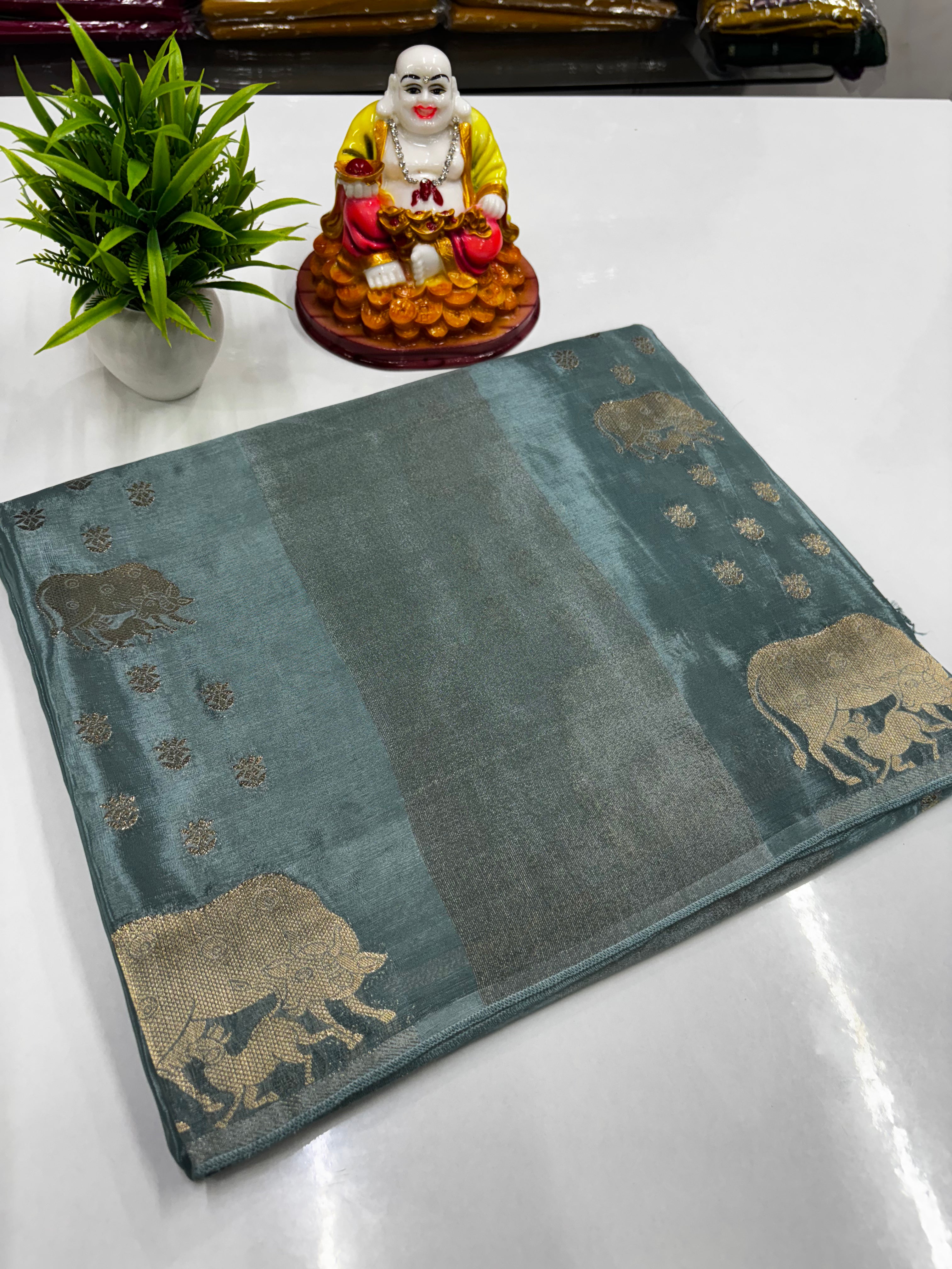 Premium Viscose Saree with Elegant Kalamkari Design ✨