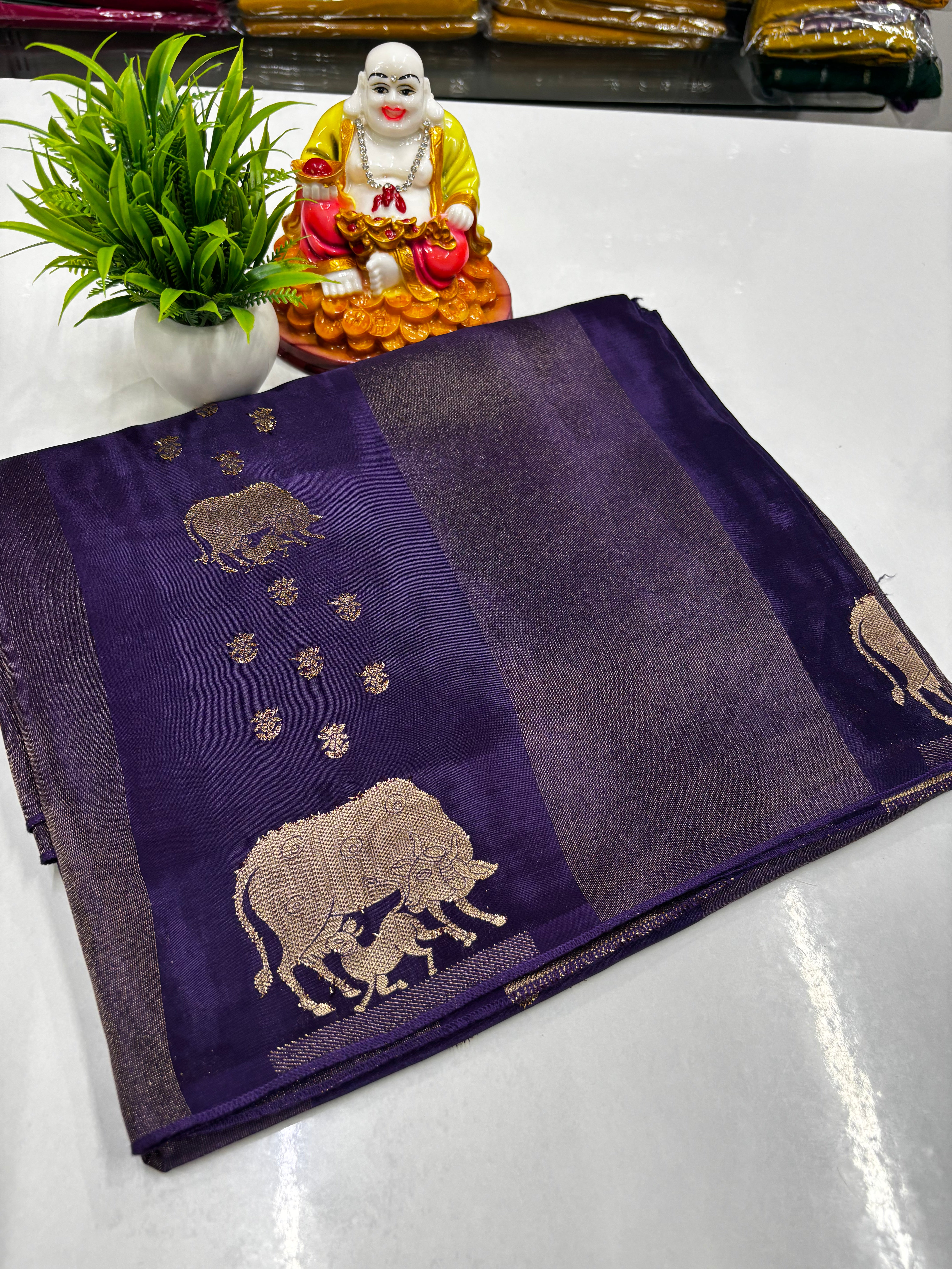 Premium Viscose Saree with Elegant Kalamkari Design ✨