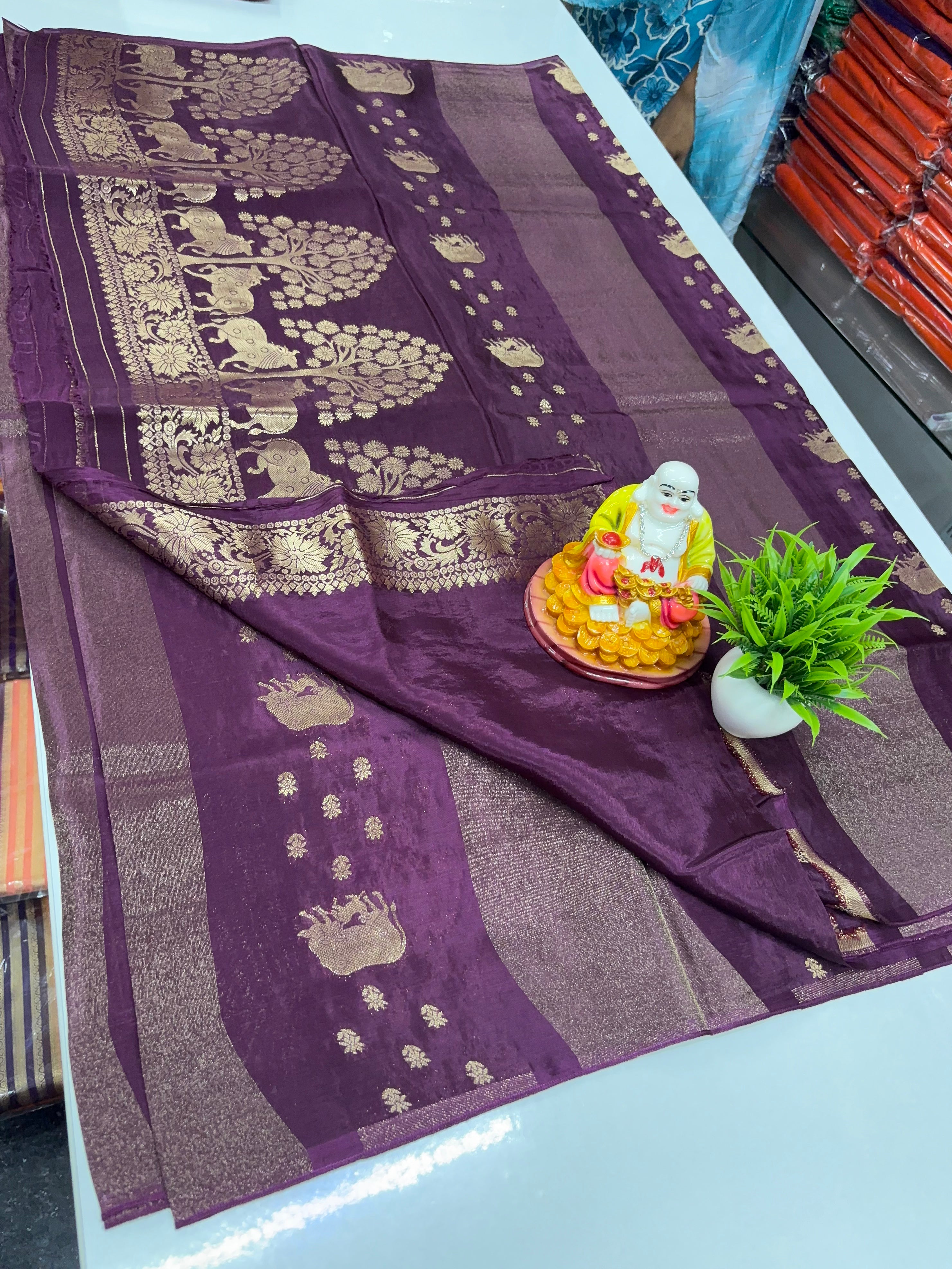 Premium Viscose Saree with Elegant Kalamkari Design ✨