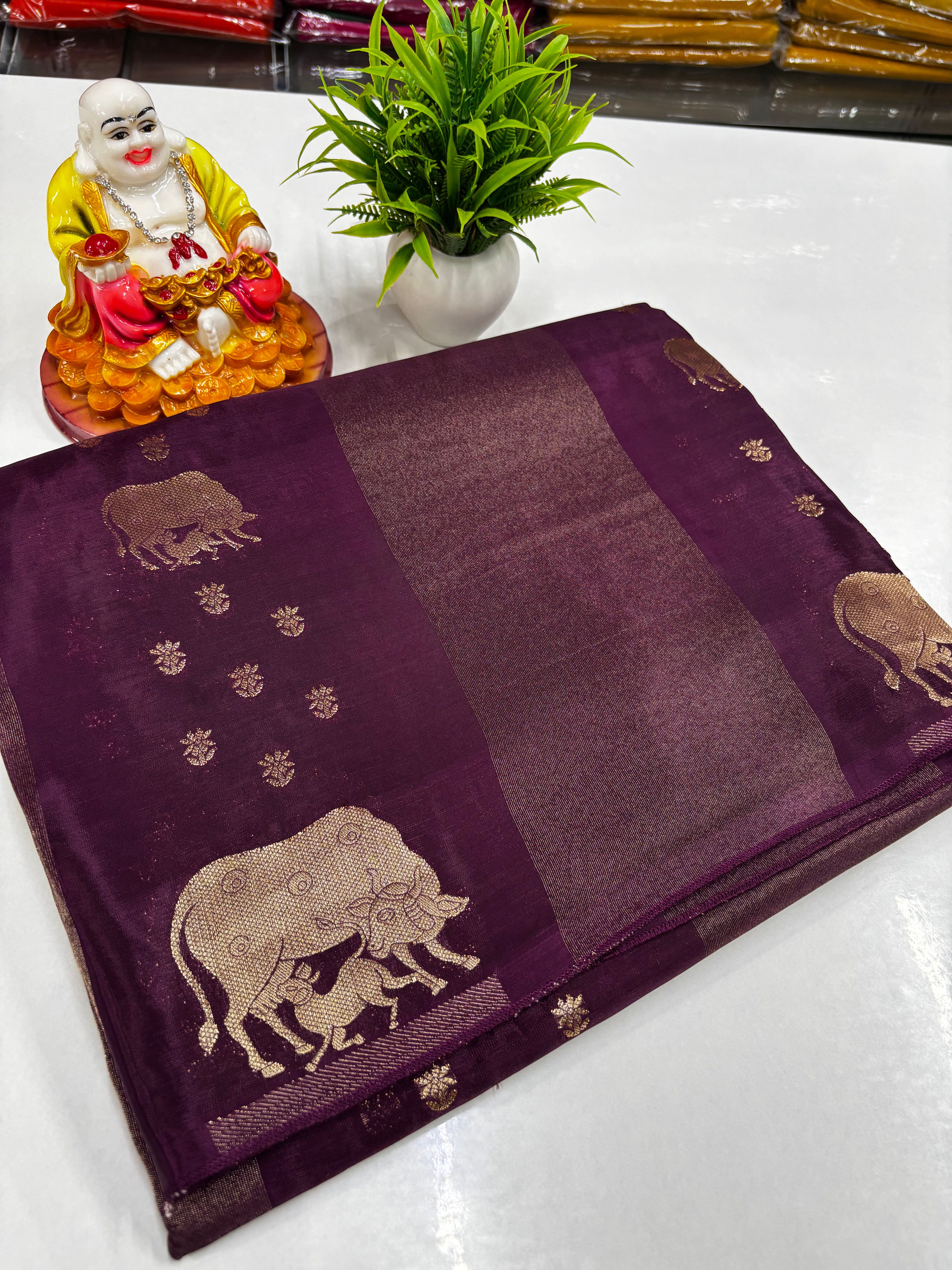 Premium Viscose Saree with Elegant Kalamkari Design ✨