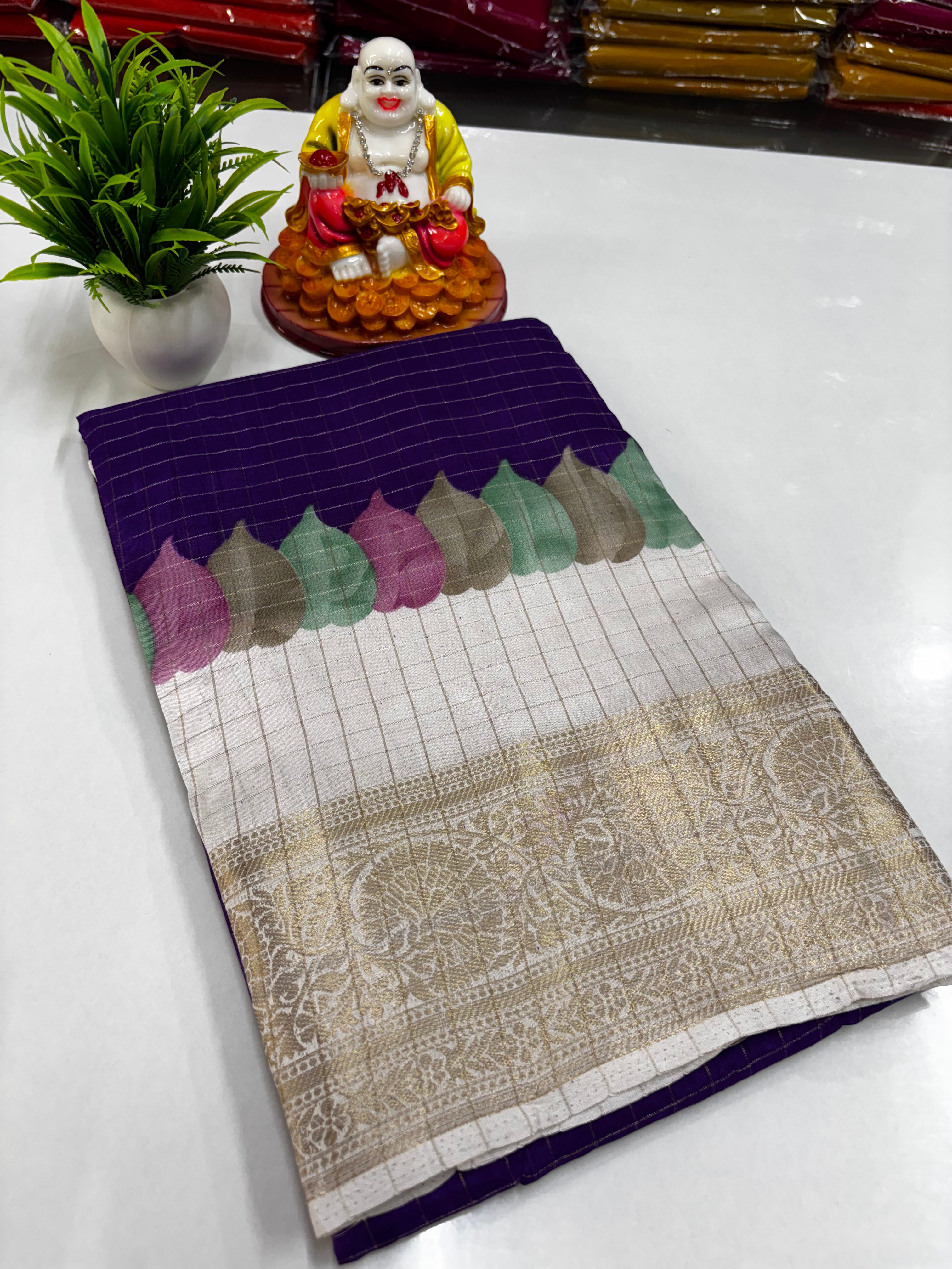 Beautiful Dola Silk Saree – Crafted by Padmavathi Silks and Sarees