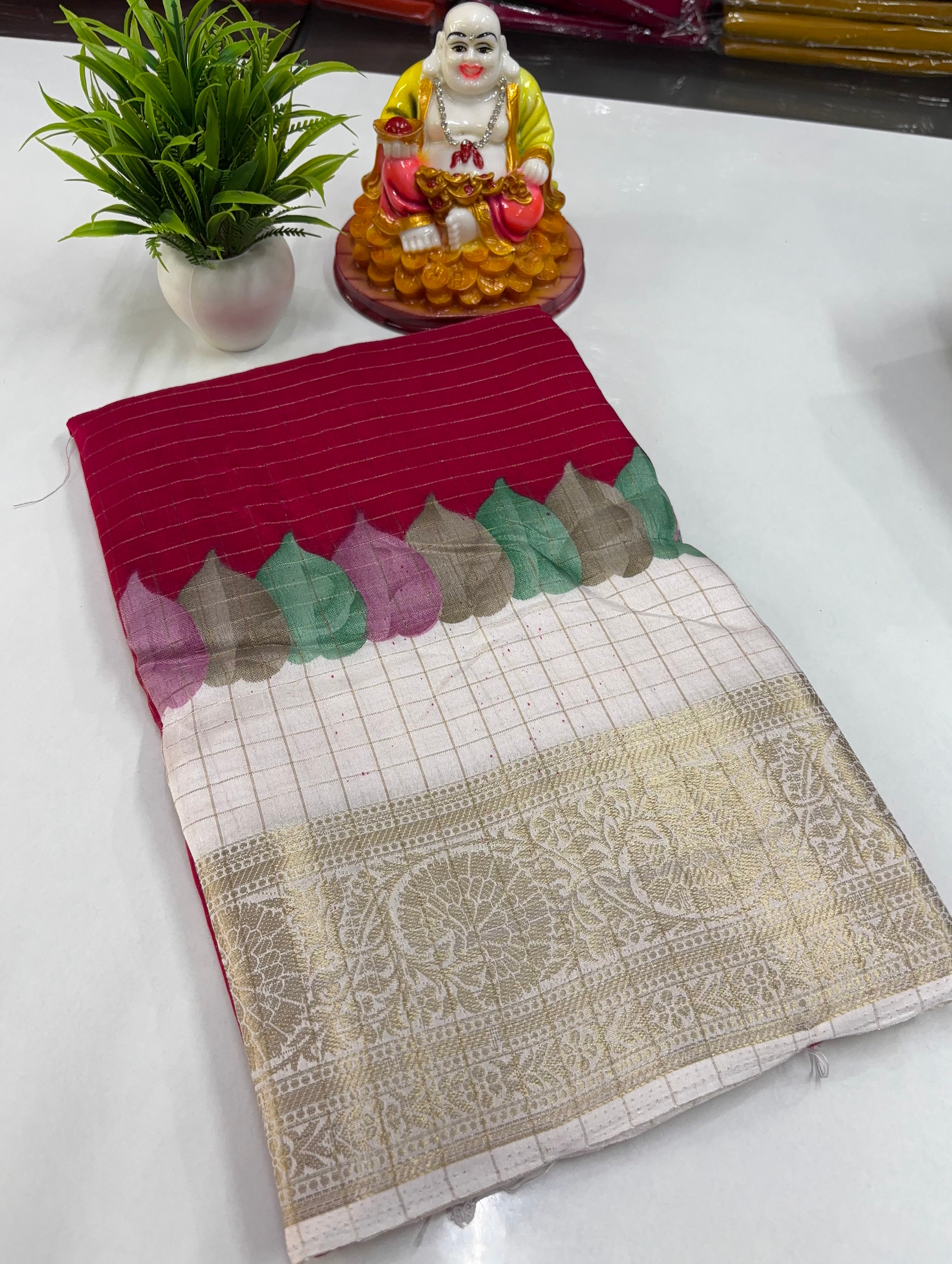 Beautiful Dola Silk Saree – Crafted by Padmavathi Silks and Sarees