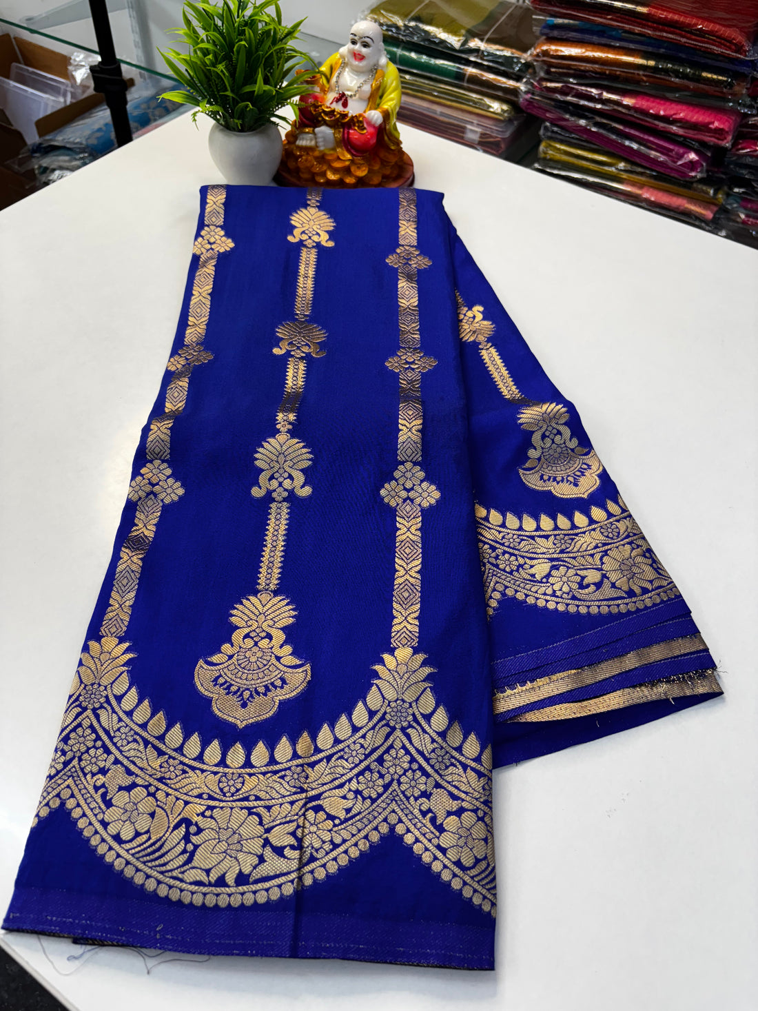Premium Georgette Saree with Rich Pallu & Butta Blouse – Padmavathi Silks and Sarees