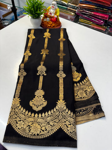 Premium Georgette Saree with Rich Pallu & Butta Blouse – Padmavathi Silks and Sarees