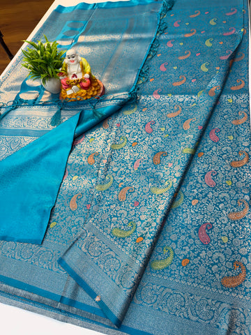Premium Satin Saree with Brocade Style & Rich Pallu