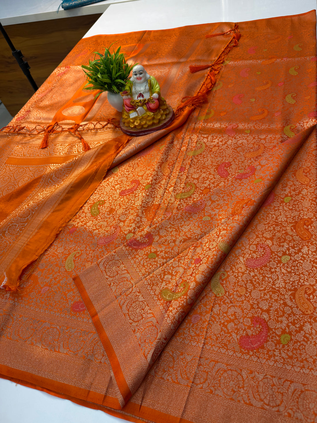 Premium Satin Saree with Brocade Style & Rich Pallu