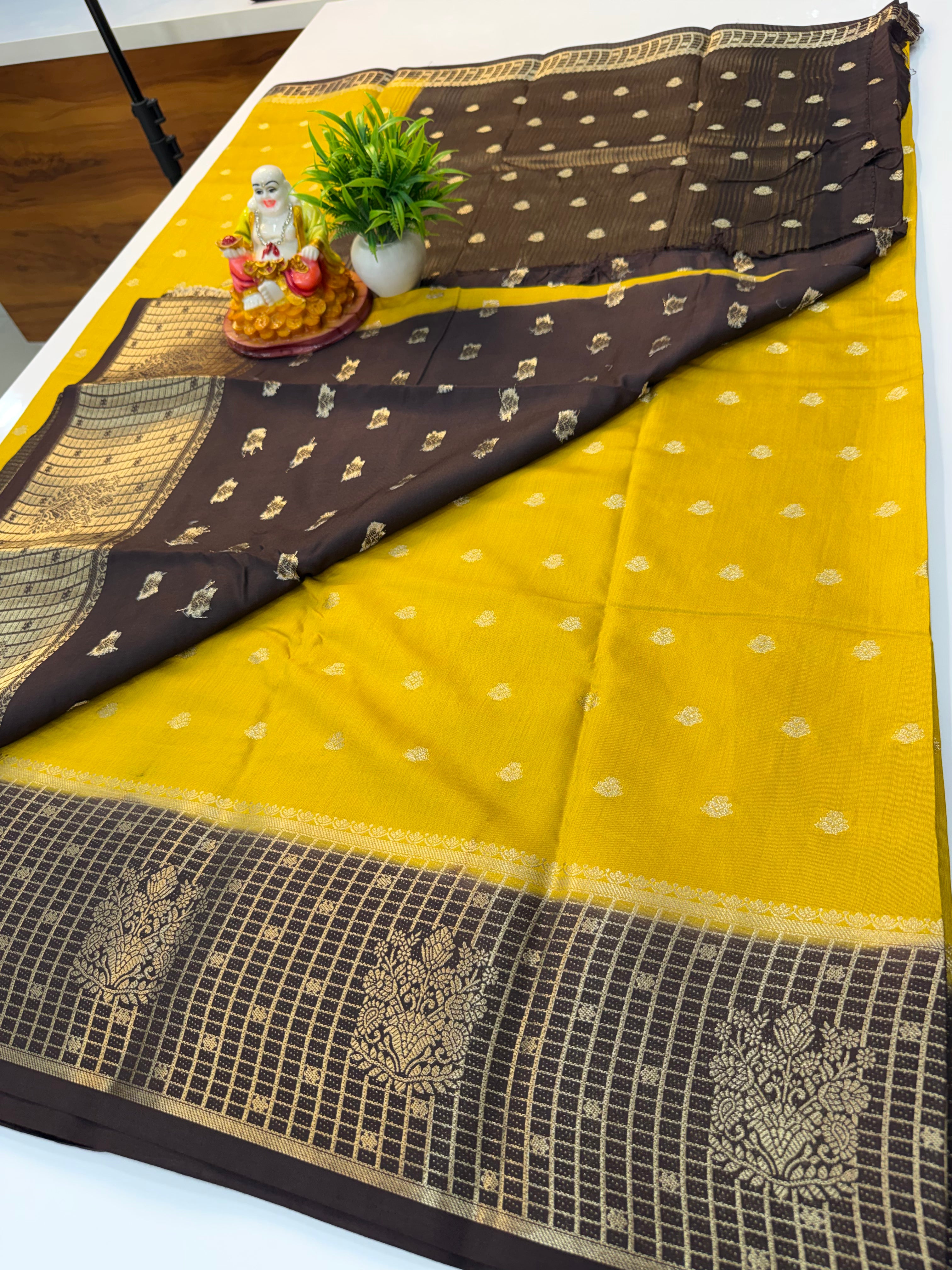Premium Assam Silk Saree with Buttas & Rich Pallu – Padmavathi Silks and Sarees