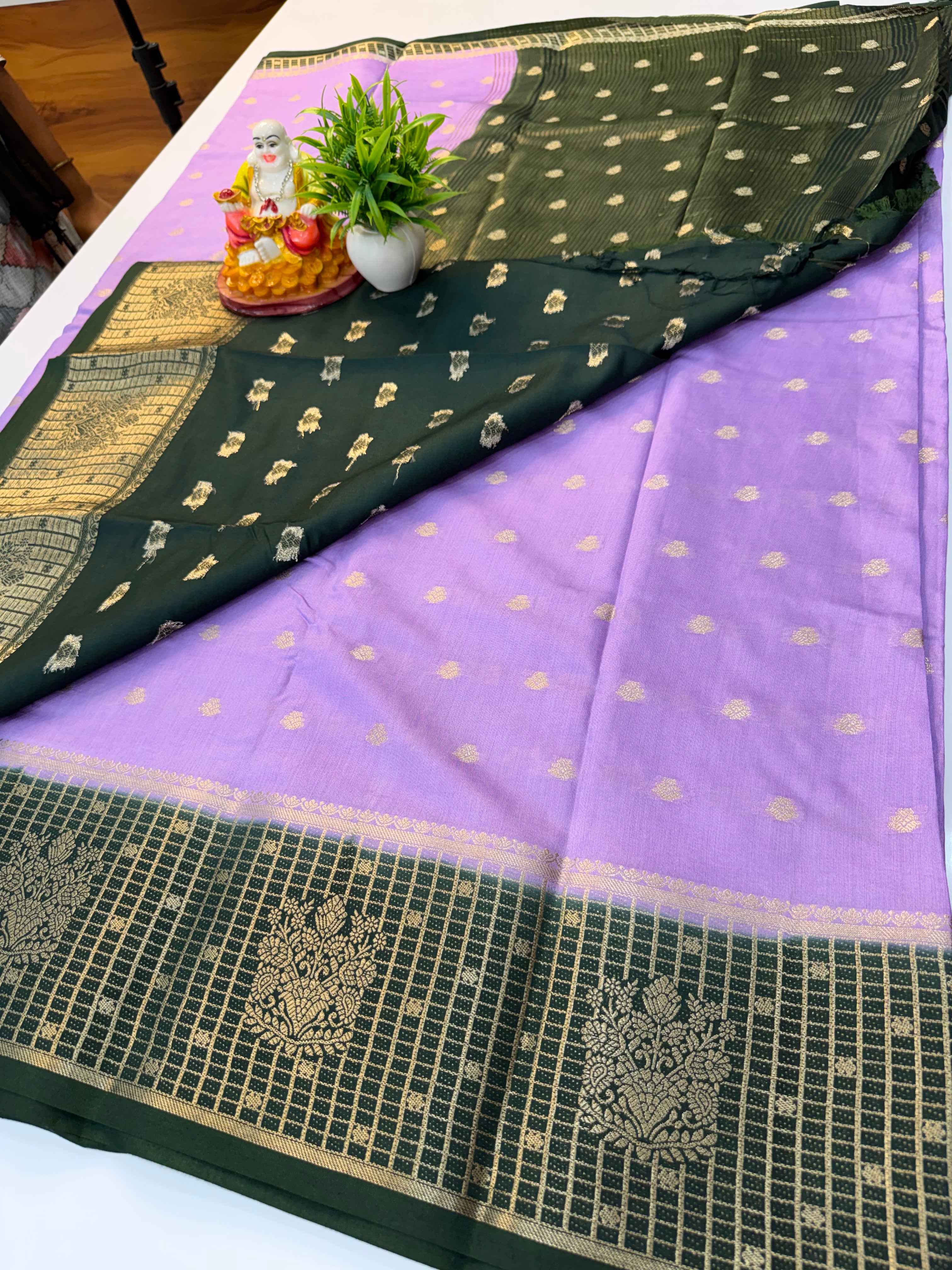 Premium Assam Silk Saree with Buttas & Rich Pallu – Padmavathi Silks and Sarees