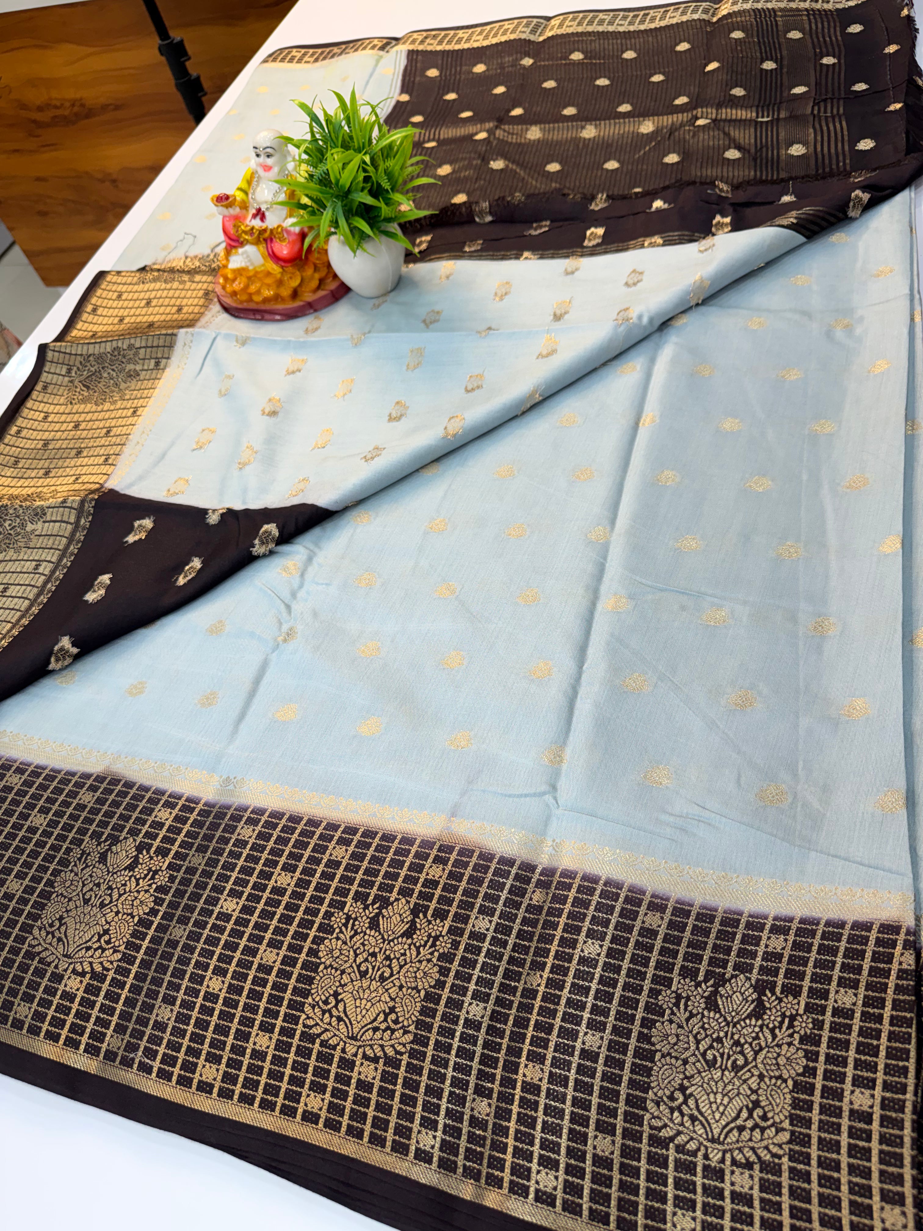 Premium Assam Silk Saree with Buttas & Rich Pallu – Padmavathi Silks and Sarees
