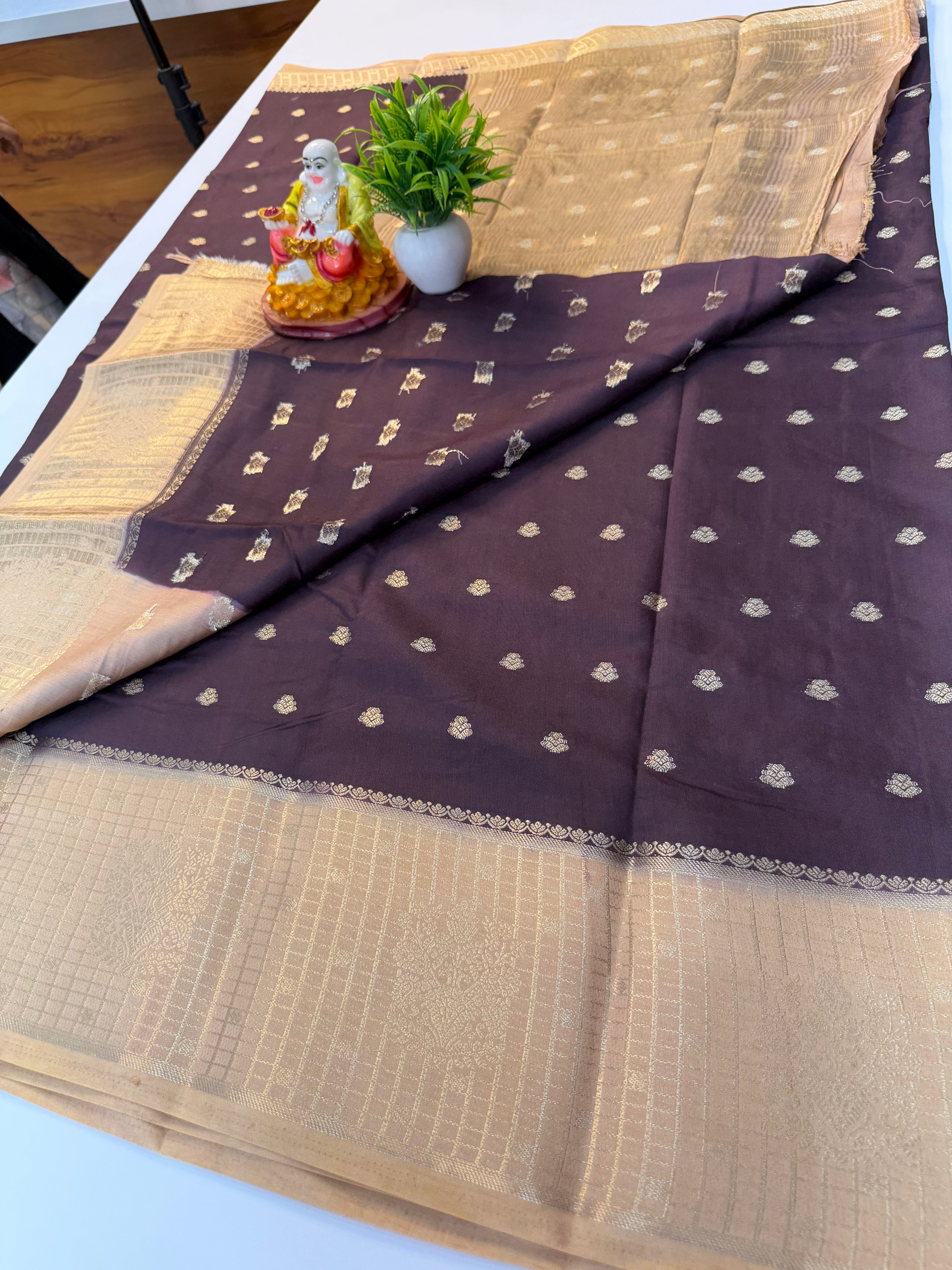 Premium Assam Silk Saree with Buttas & Rich Pallu – Padmavathi Silks and Sarees