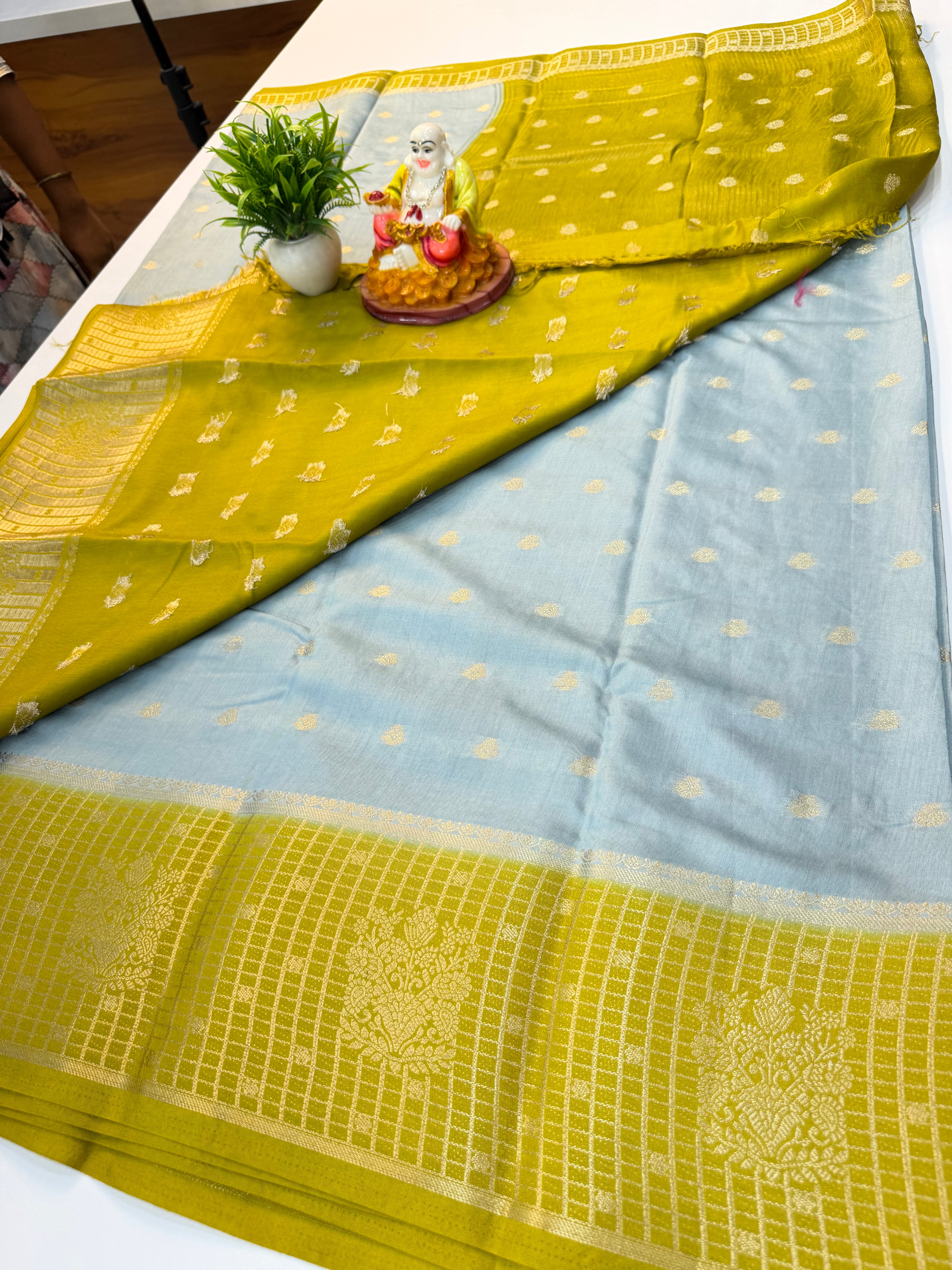 Premium Assam Silk Saree with Buttas & Rich Pallu – Padmavathi Silks and Sarees