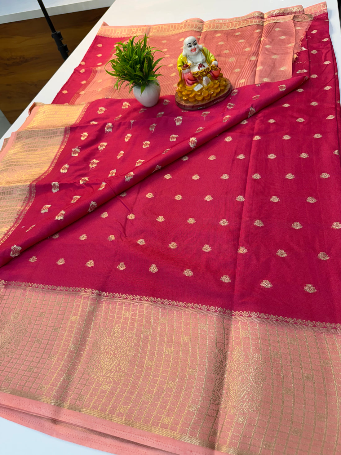 Premium Assam Silk Saree with Buttas & Rich Pallu – Padmavathi Silks and Sarees