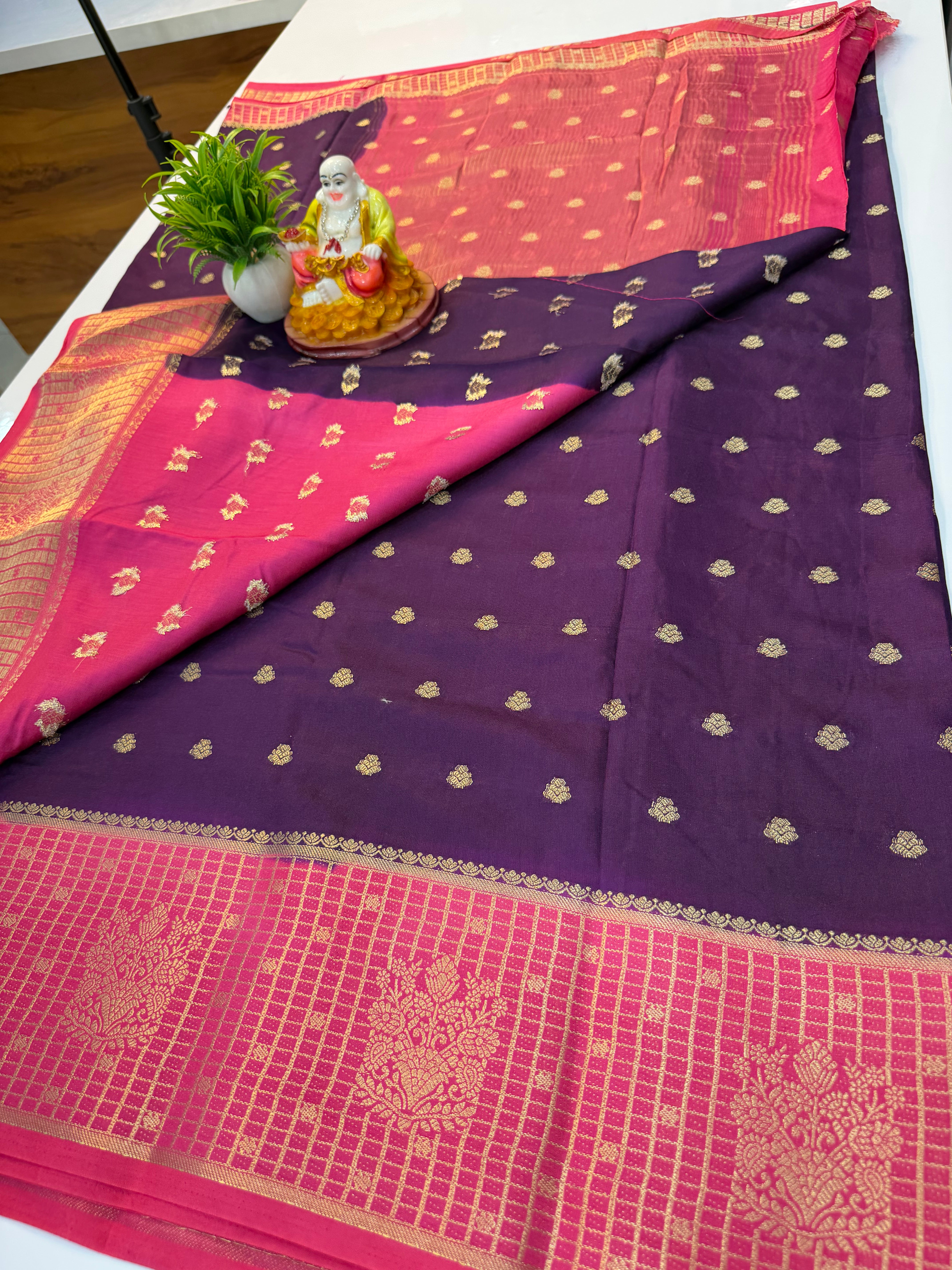 Premium Assam Silk Saree with Buttas & Rich Pallu – Padmavathi Silks and Sarees