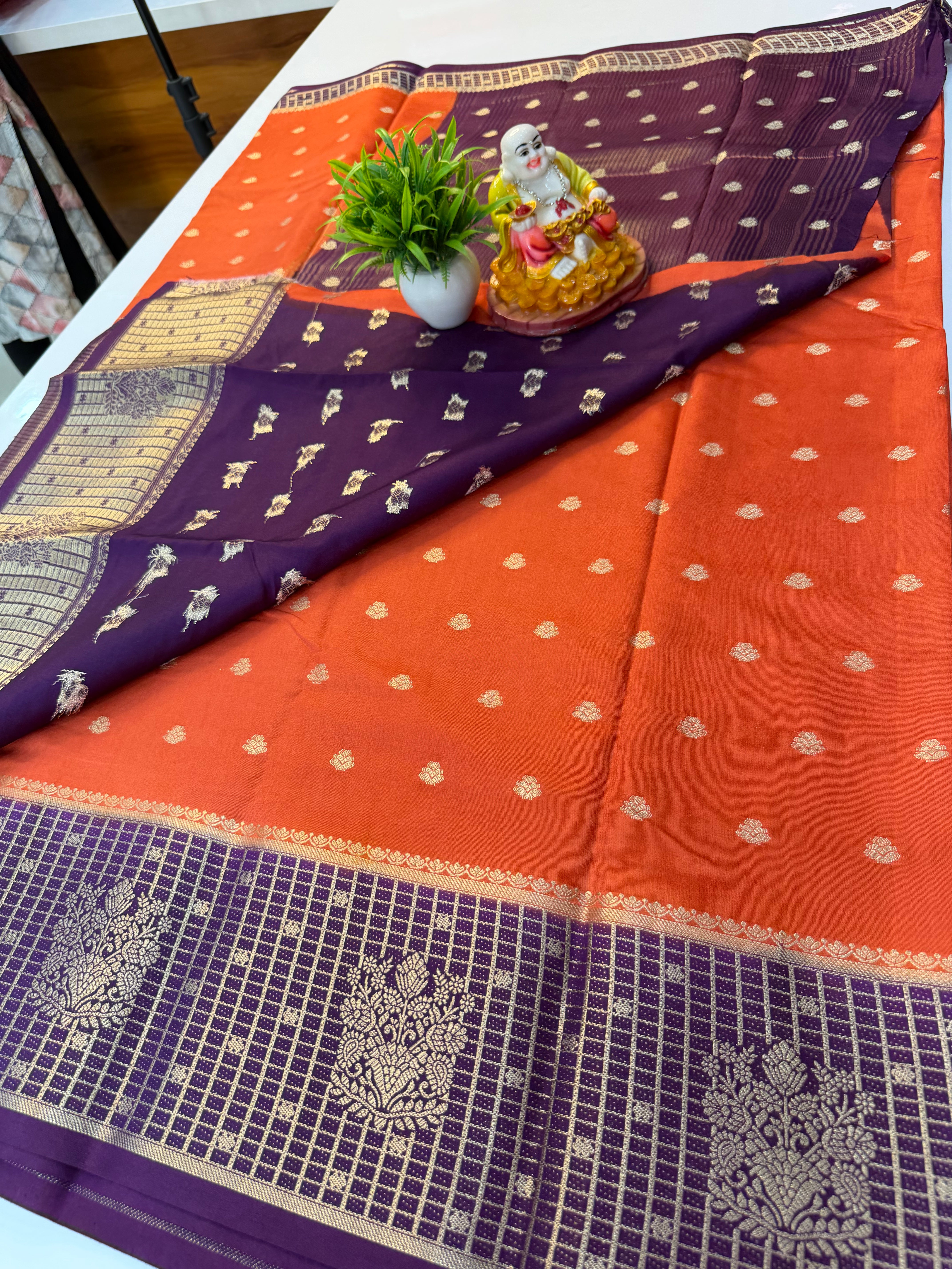 Premium Assam Silk Saree with Buttas & Rich Pallu – Padmavathi Silks and Sarees