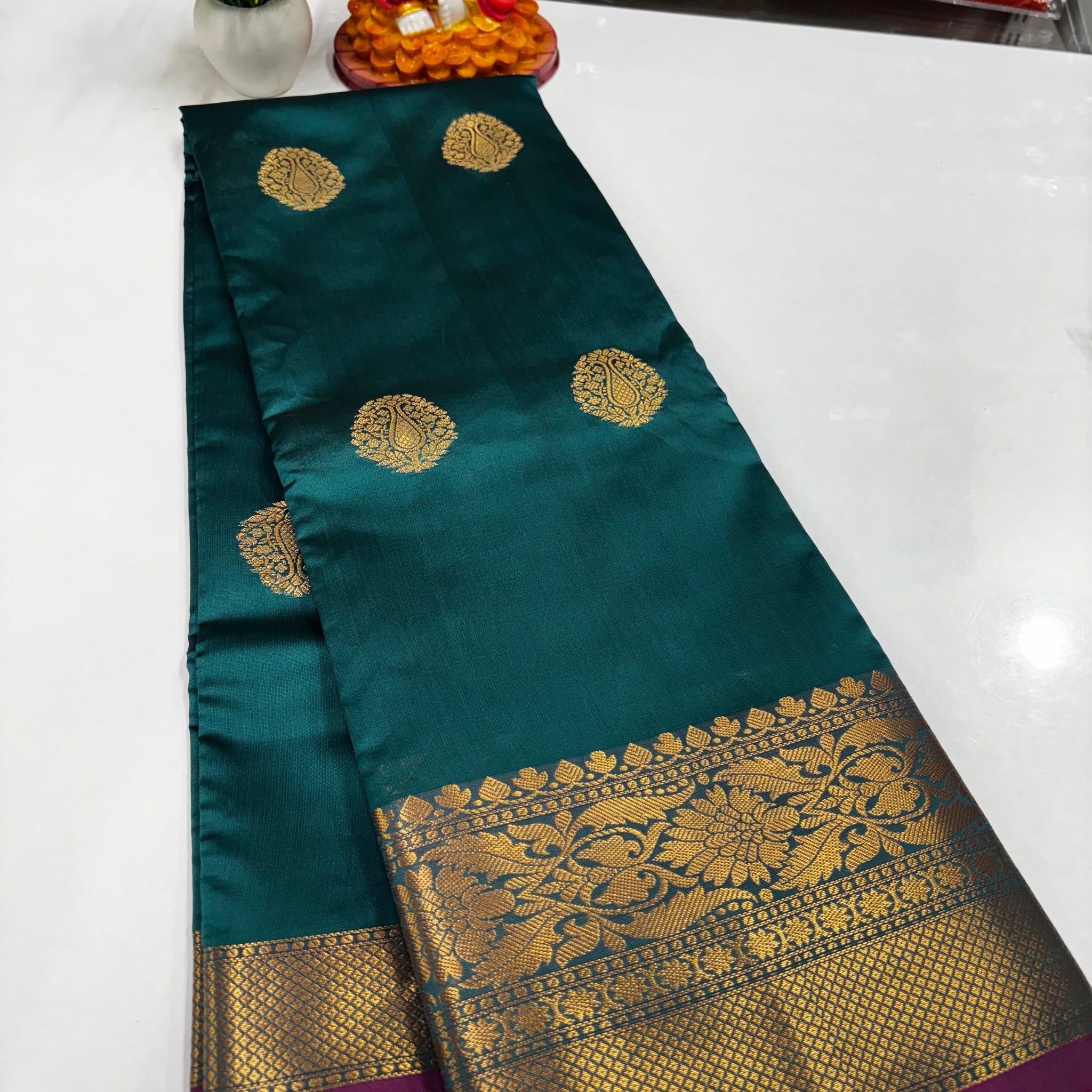 Beautiful Semi Silk Saree with Elegance & Shine – From Padmavathi Silks and Sarees ✨
