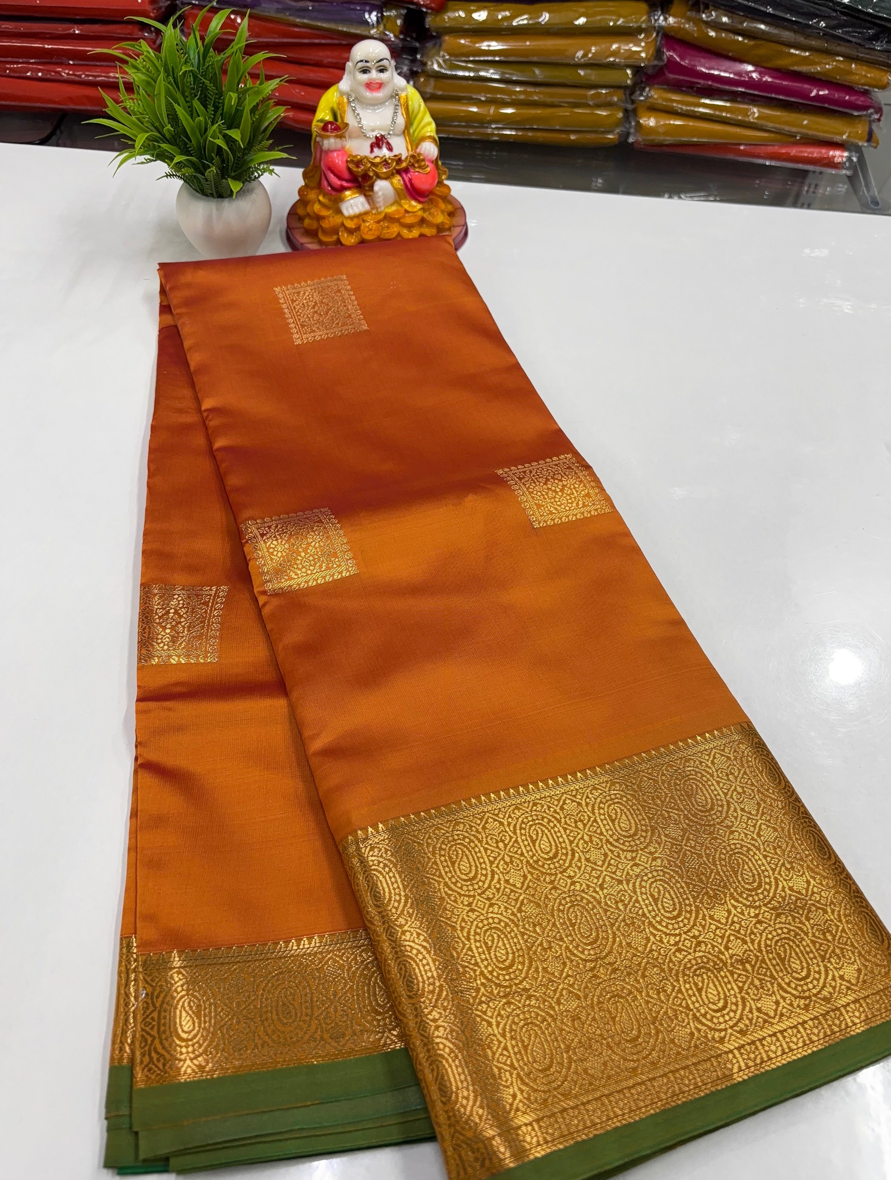 Beautiful Semi Silk Saree with Elegance & Shine – From Padmavathi Silks and Sarees ✨