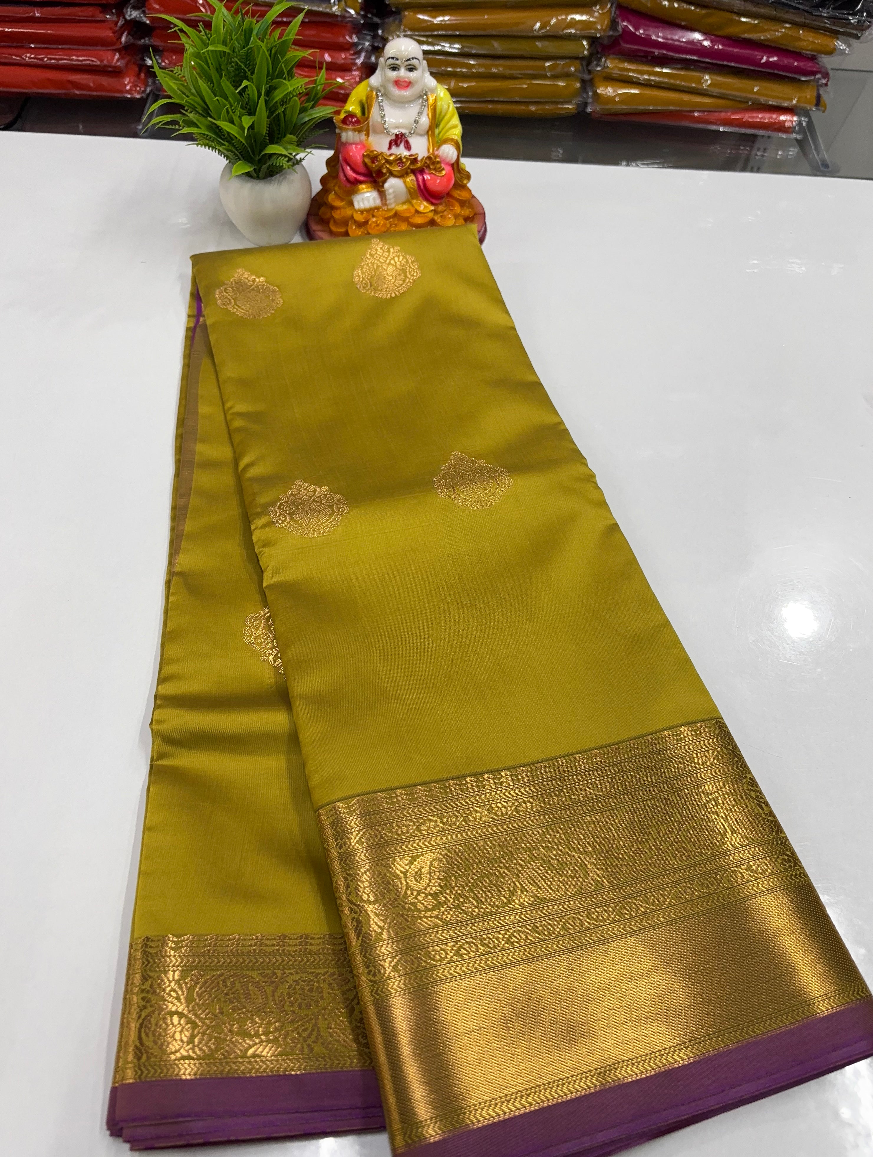 Beautiful Semi Silk Saree with Elegance & Shine – From Padmavathi Silks and Sarees ✨