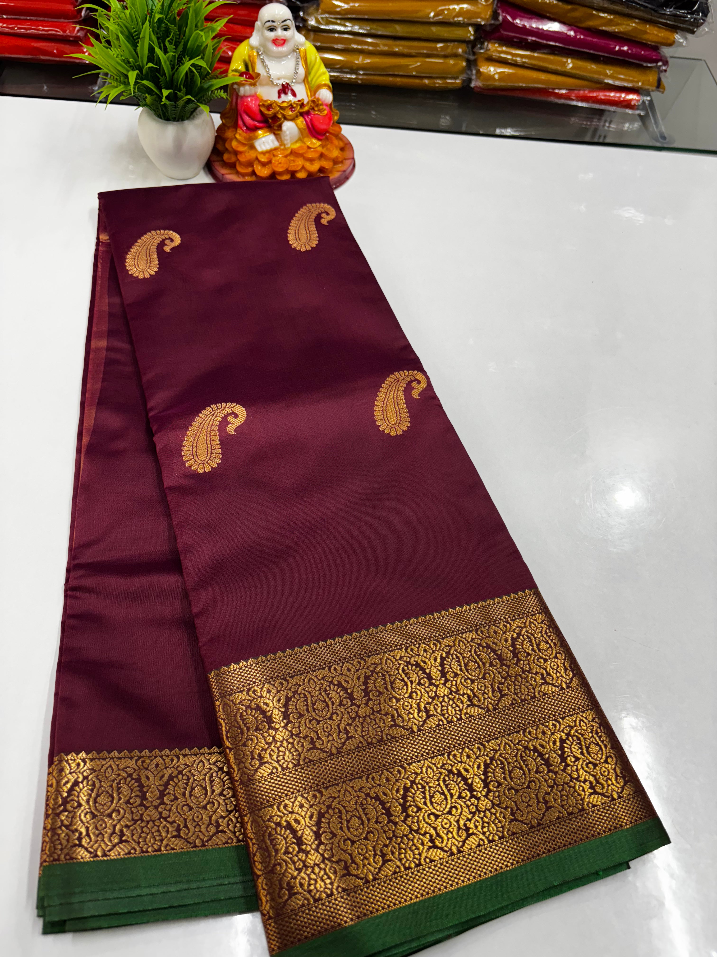 Beautiful Semi Silk Saree with Elegance & Shine – From Padmavathi Silks and Sarees ✨