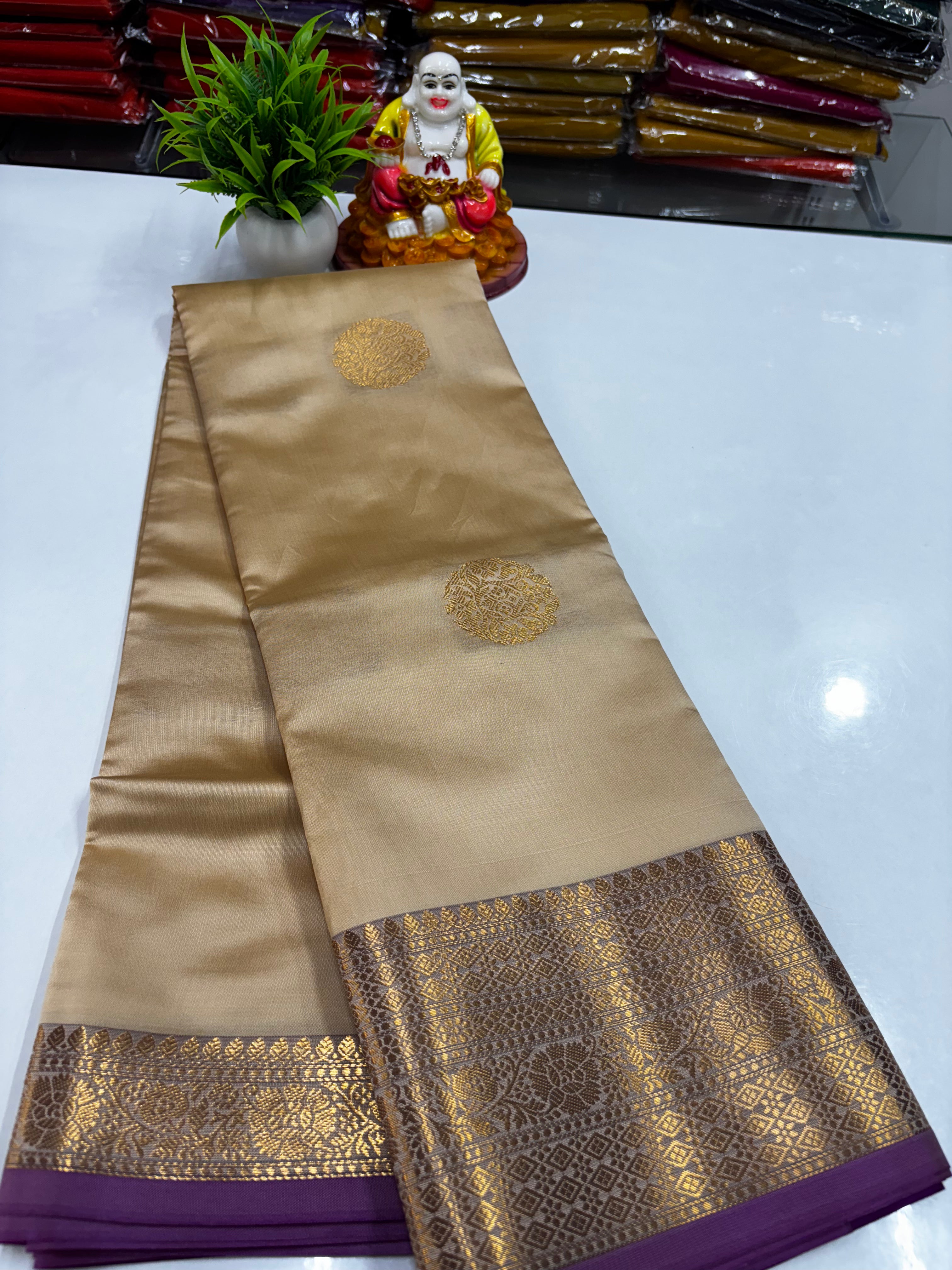 Beautiful Semi Silk Saree with Elegance & Shine – From Padmavathi Silks and Sarees ✨