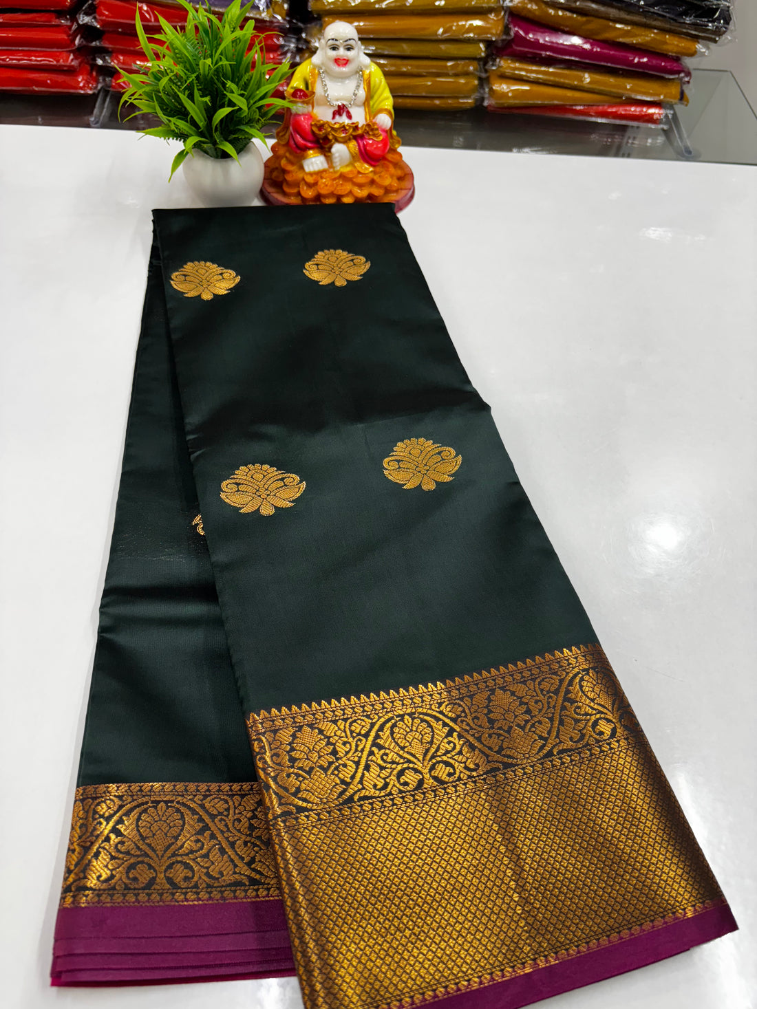 Beautiful Semi Silk Saree with Elegance & Shine – From Padmavathi Silks and Sarees ✨