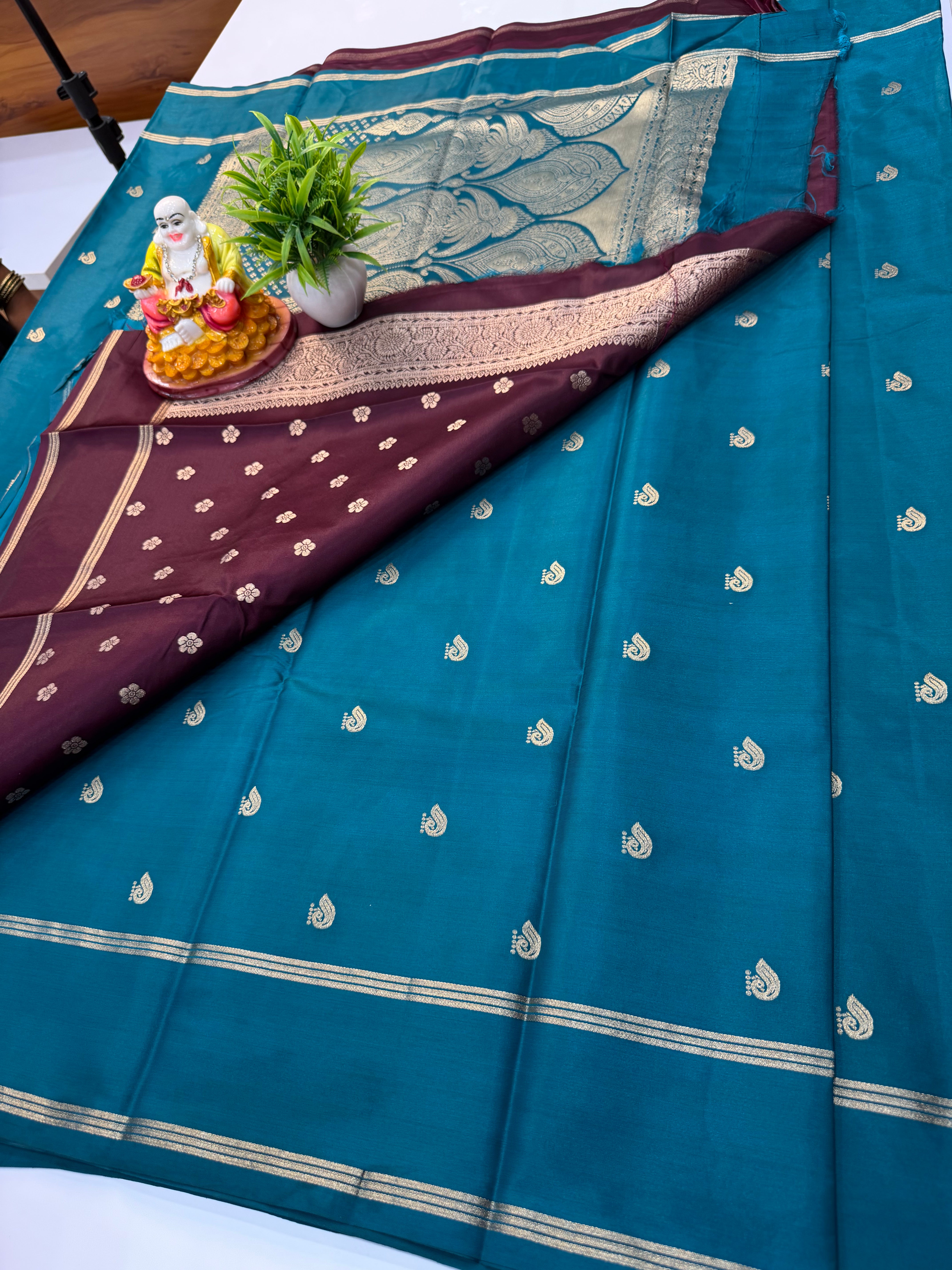 Premium Gajji Silk Saree with Rich Pallu & Butta Blouse | Elegant Traditional Wear