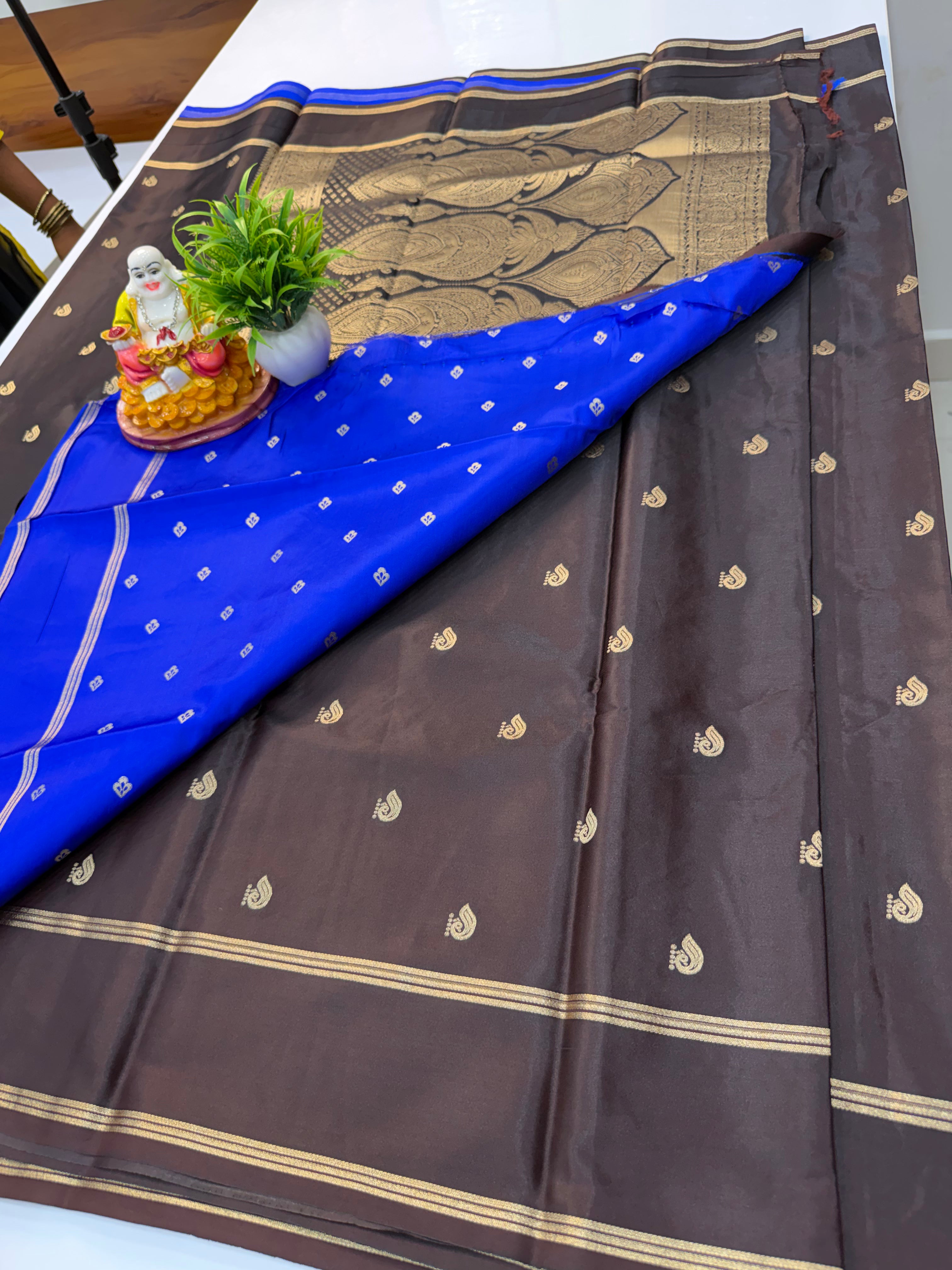 Premium Gajji Silk Saree with Rich Pallu & Butta Blouse | Elegant Traditional Wear
