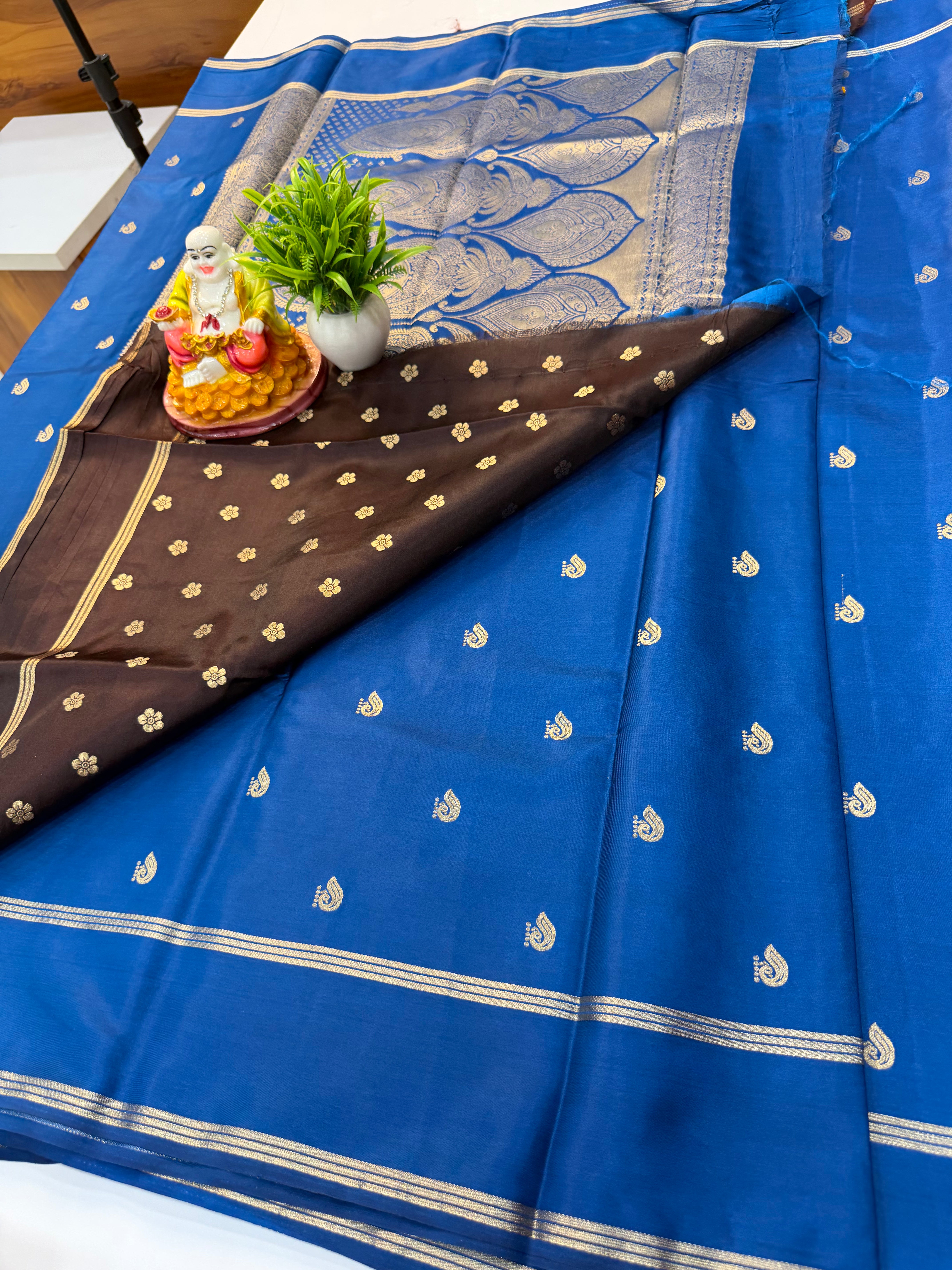 Premium Gajji Silk Saree with Rich Pallu & Butta Blouse | Elegant Traditional Wear