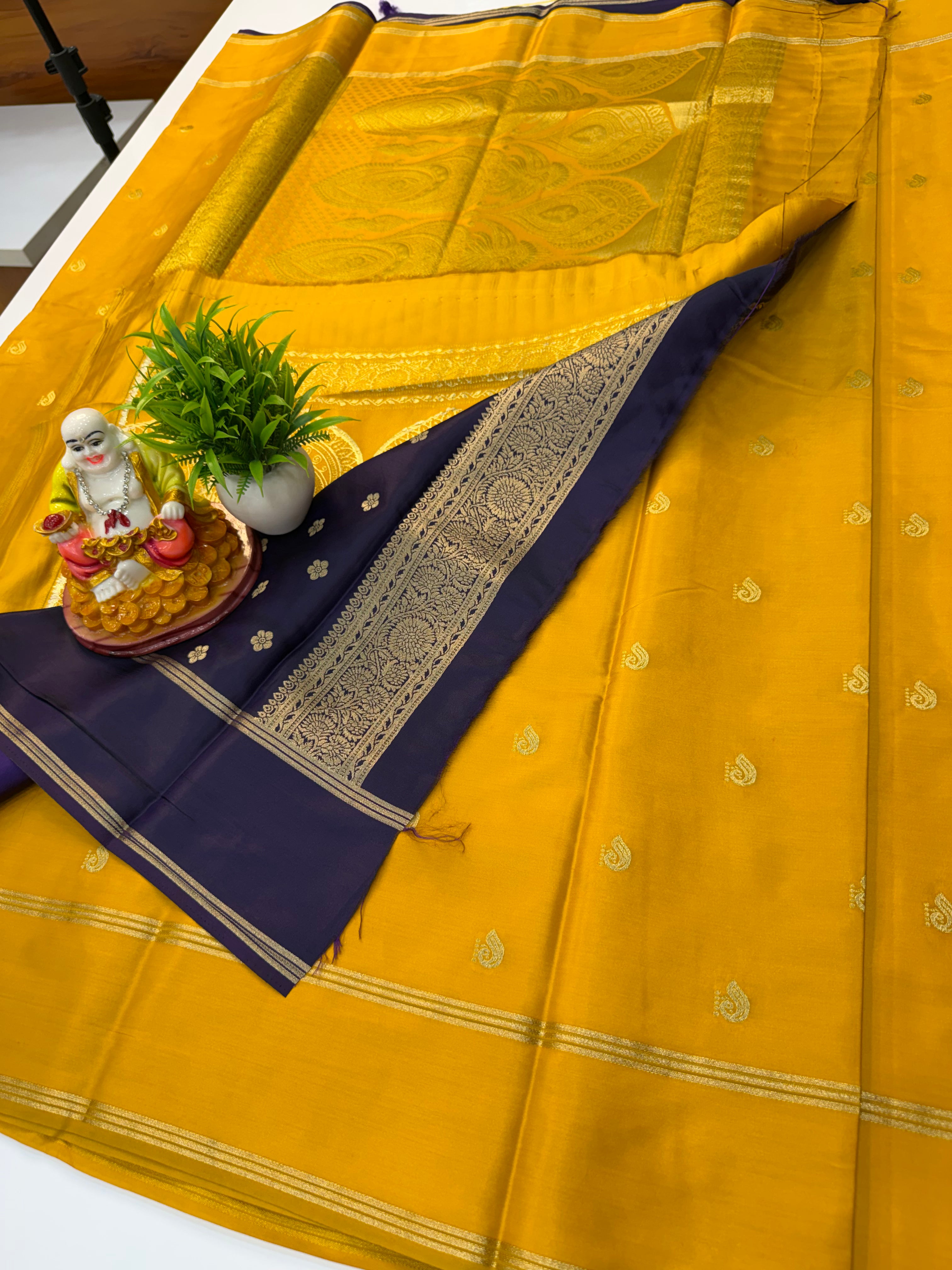 Premium Gajji Silk Saree with Rich Pallu & Butta Blouse | Elegant Traditional Wear