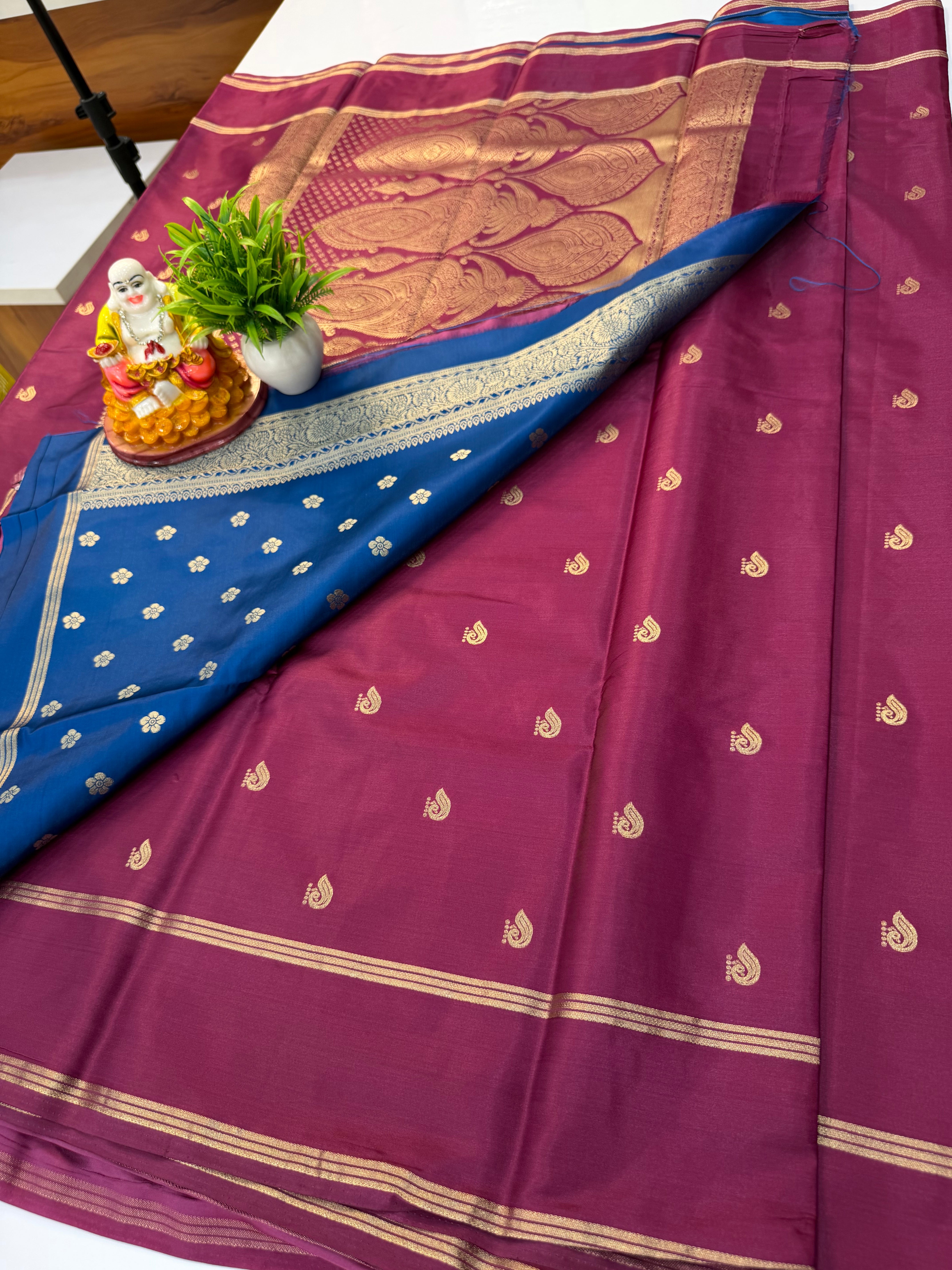 Premium Gajji Silk Saree with Rich Pallu & Butta Blouse | Elegant Traditional Wear